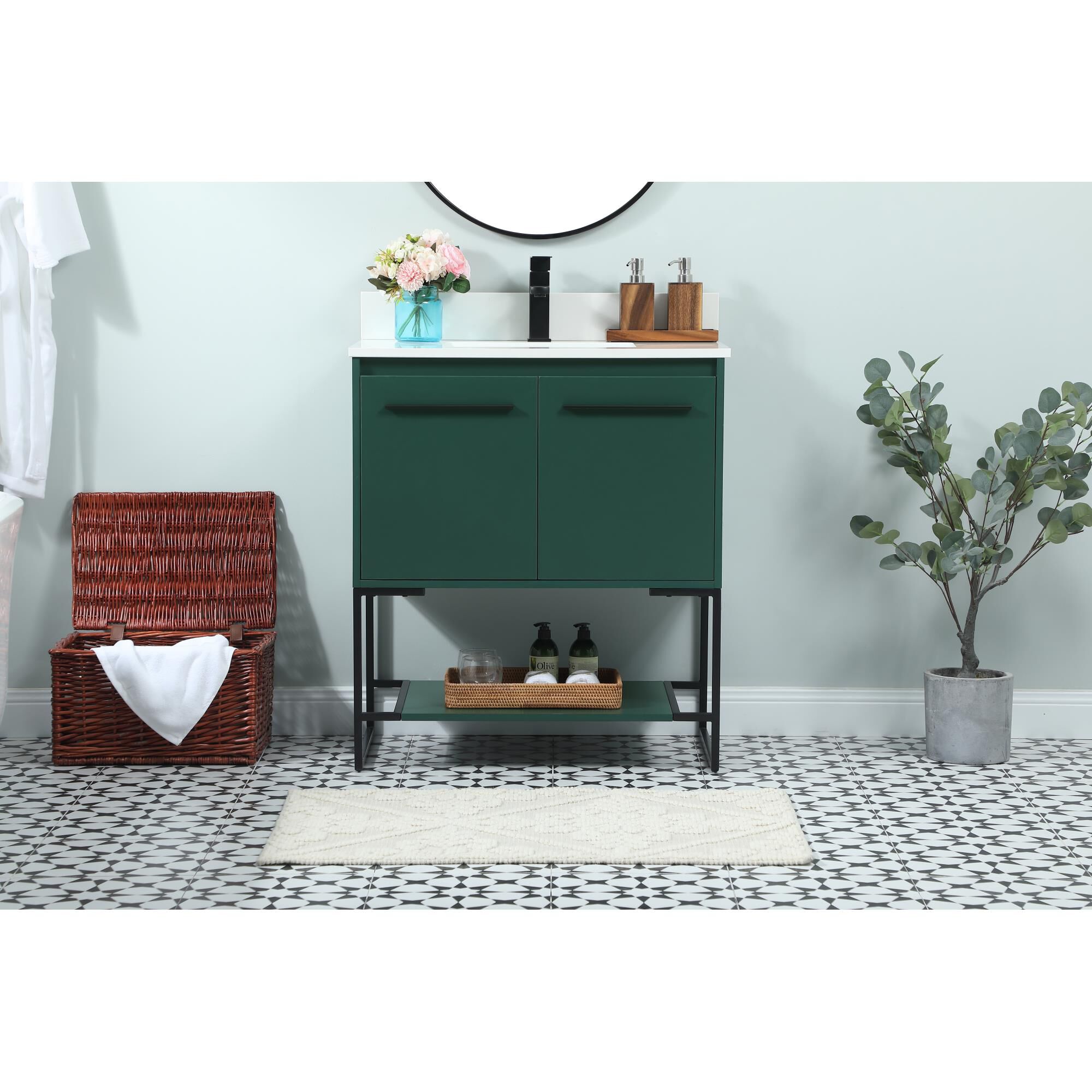 Shown in Green finish