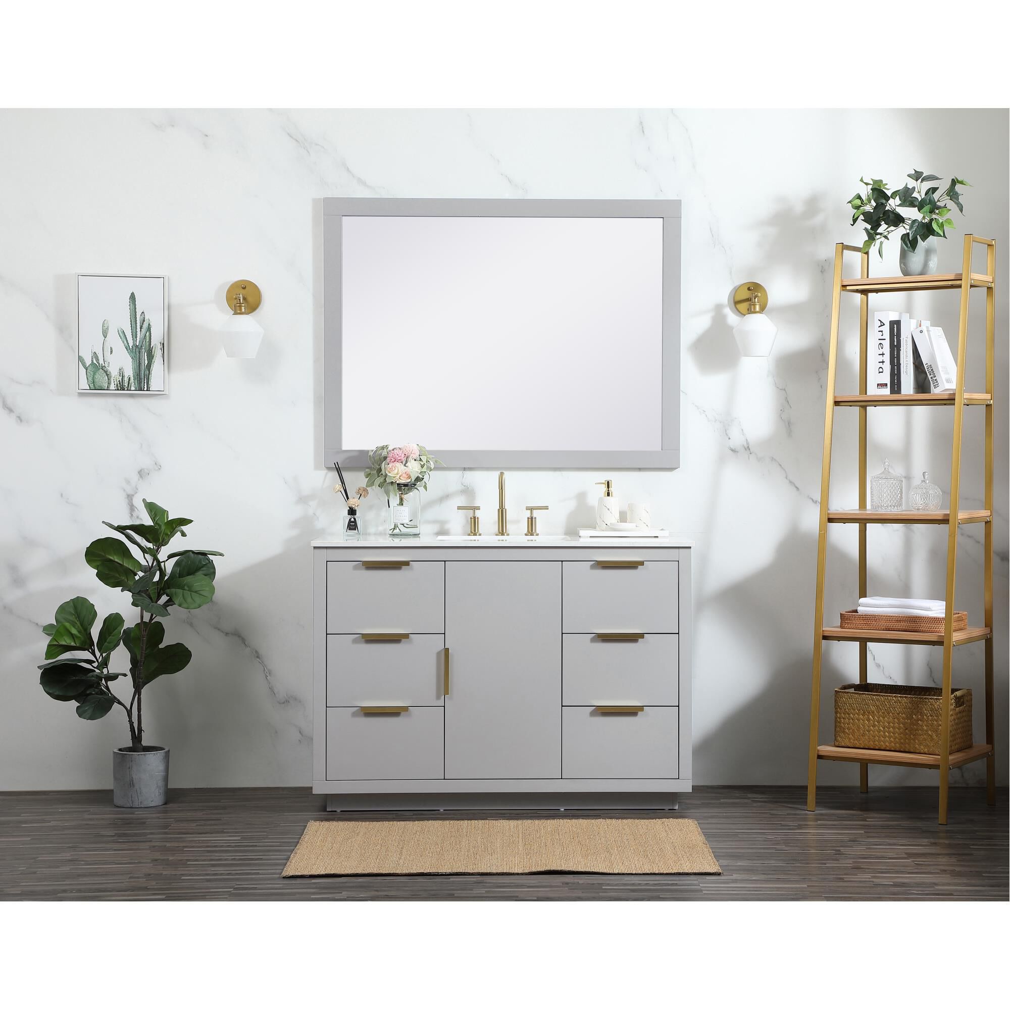 Shown in Grey finish