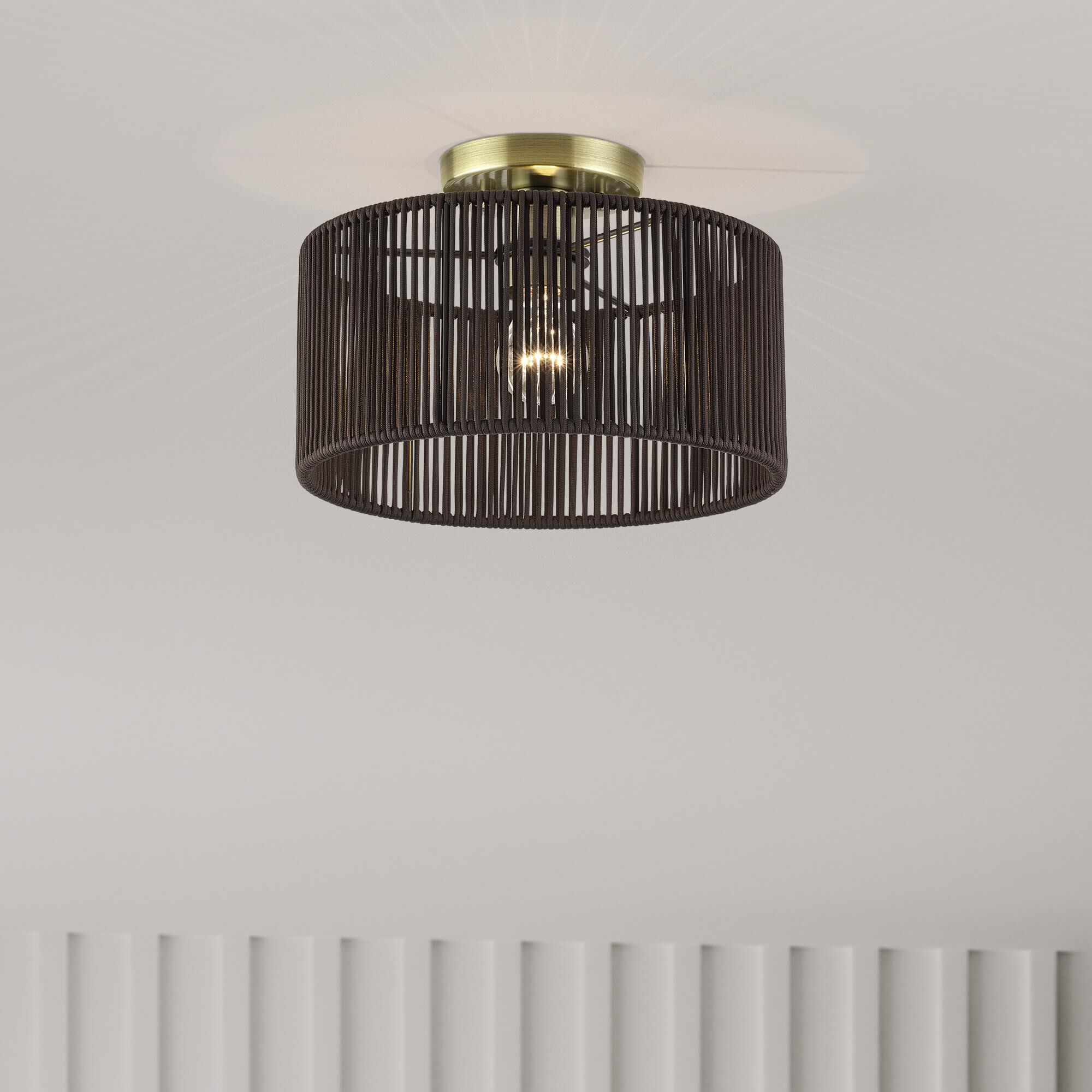 Acordia 12 Inch Semi Flush Mount by Livex Lighting
