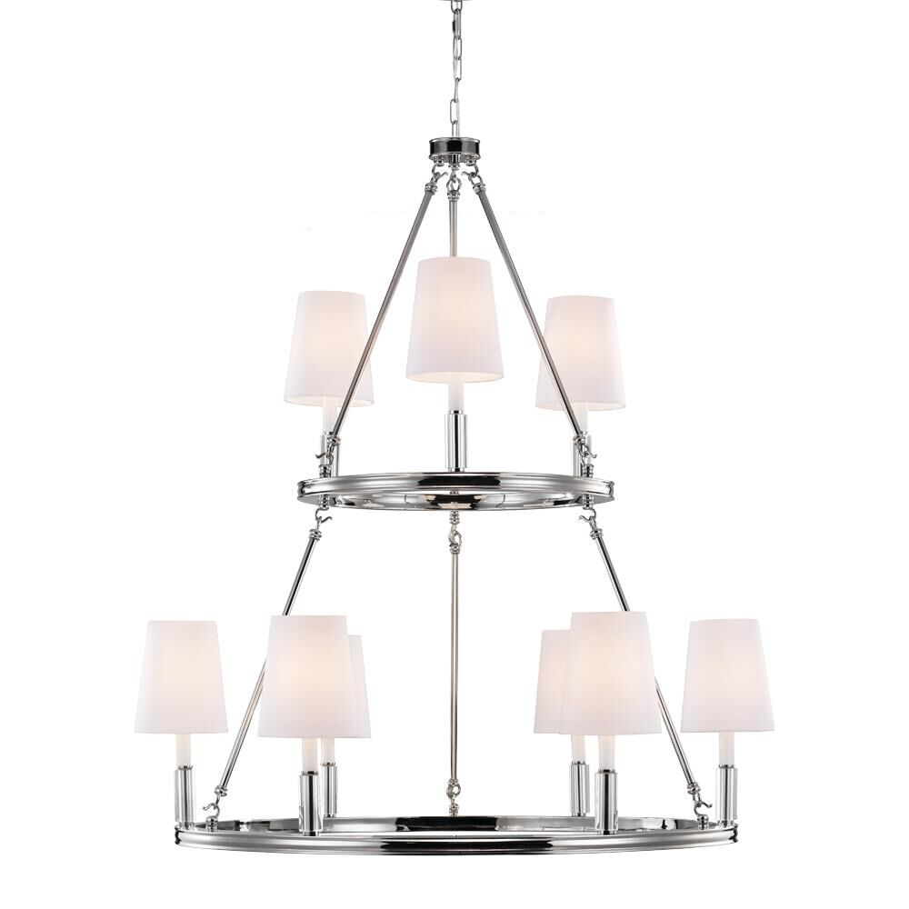 Lismore 37 Inch 9 Light Chandelier by Visual Comfort Studio Collection