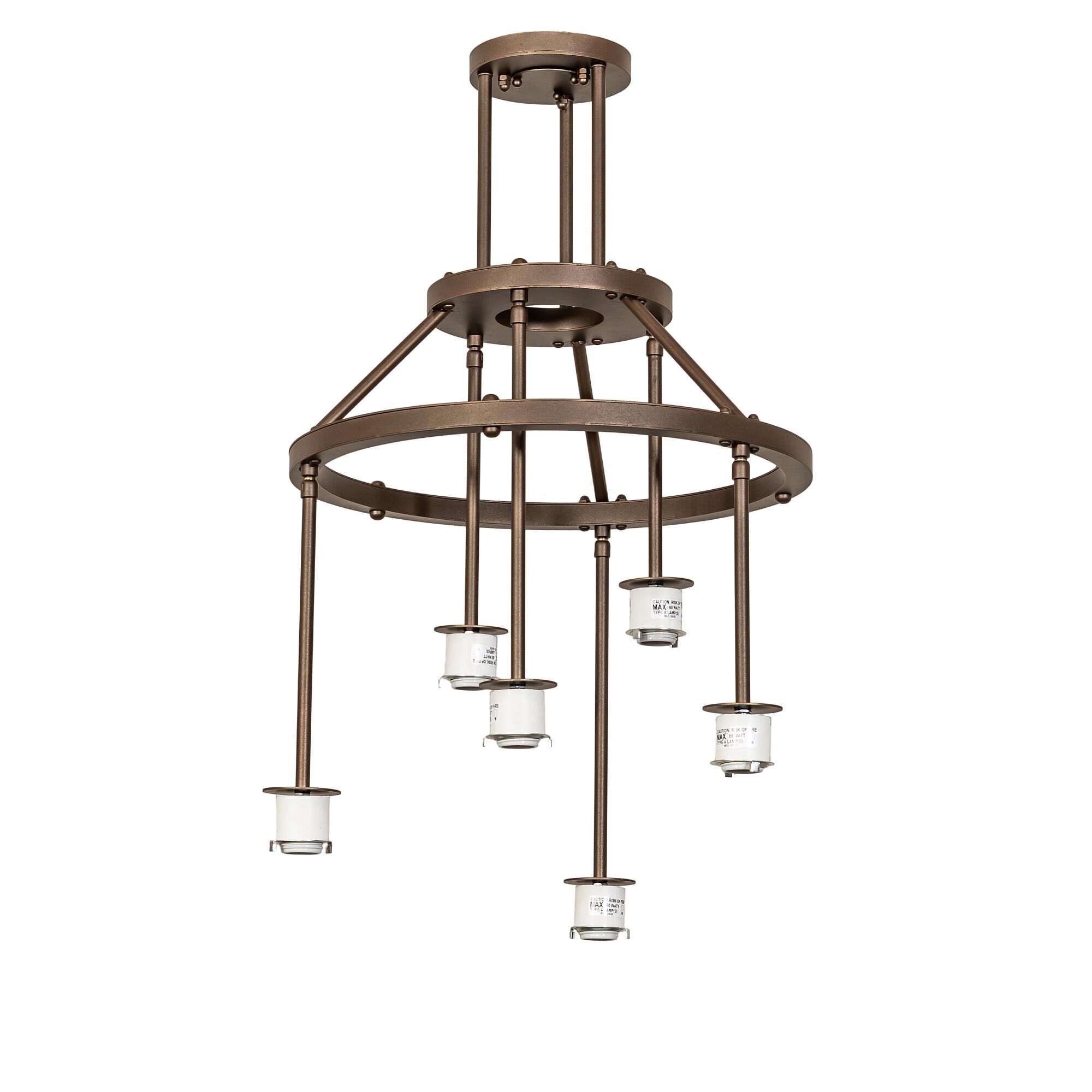 Cartier 24 Inch 6 Light Multi Light Pendant by Meyda Lighting