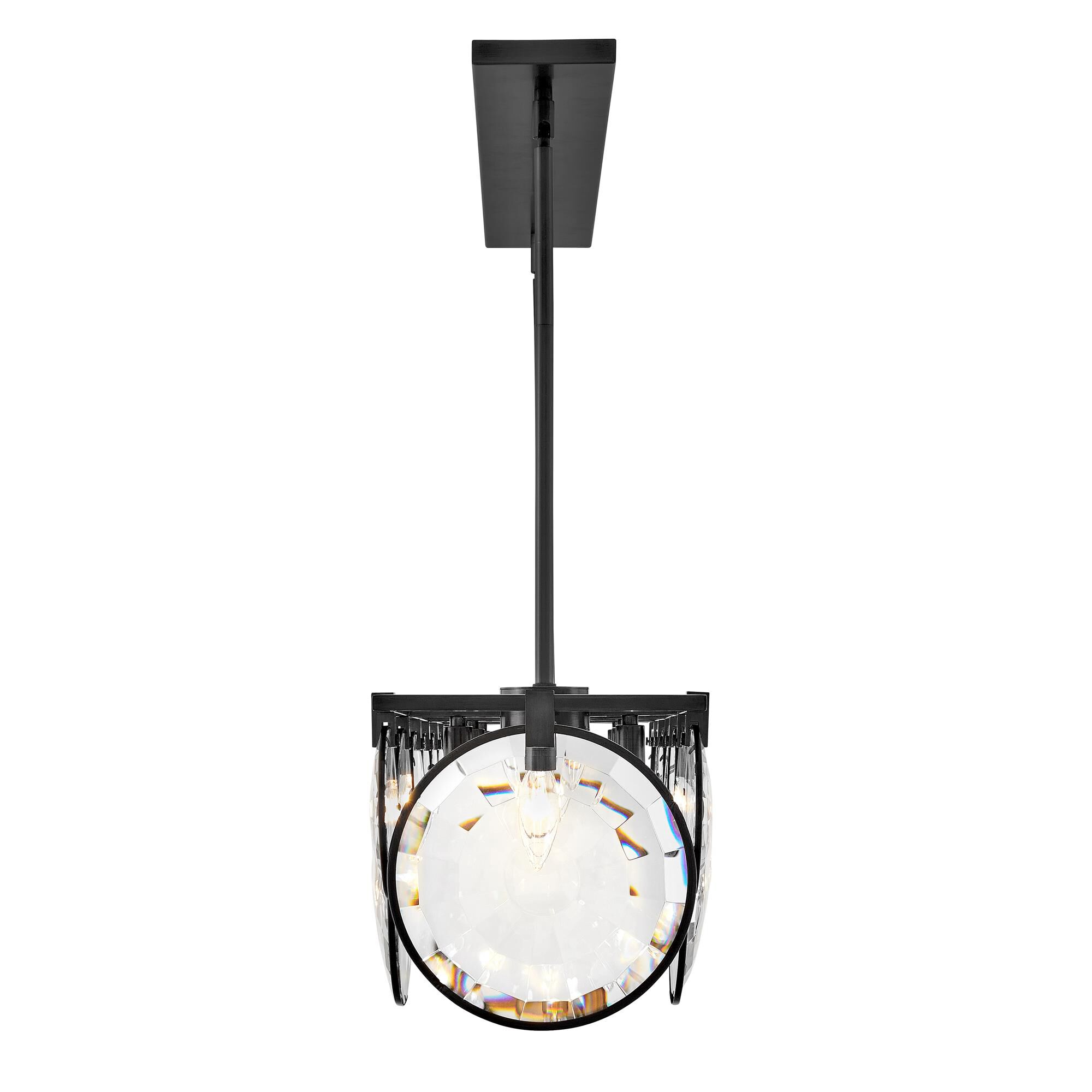 Shown in Black finish and Optic Crystal glass