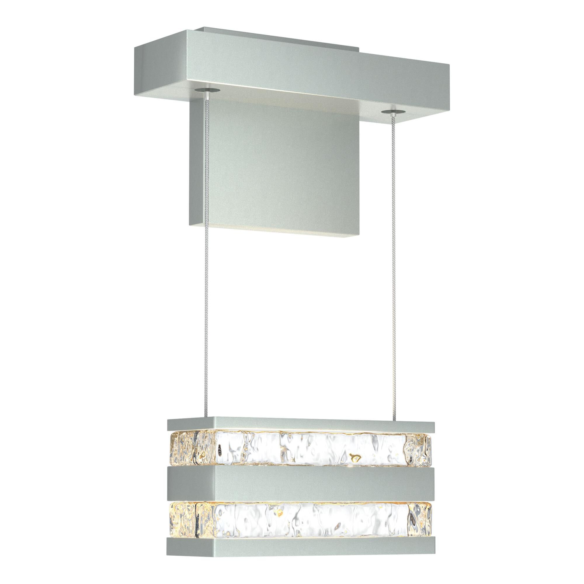 Shown in Vintage Platinum finish and Clear glass