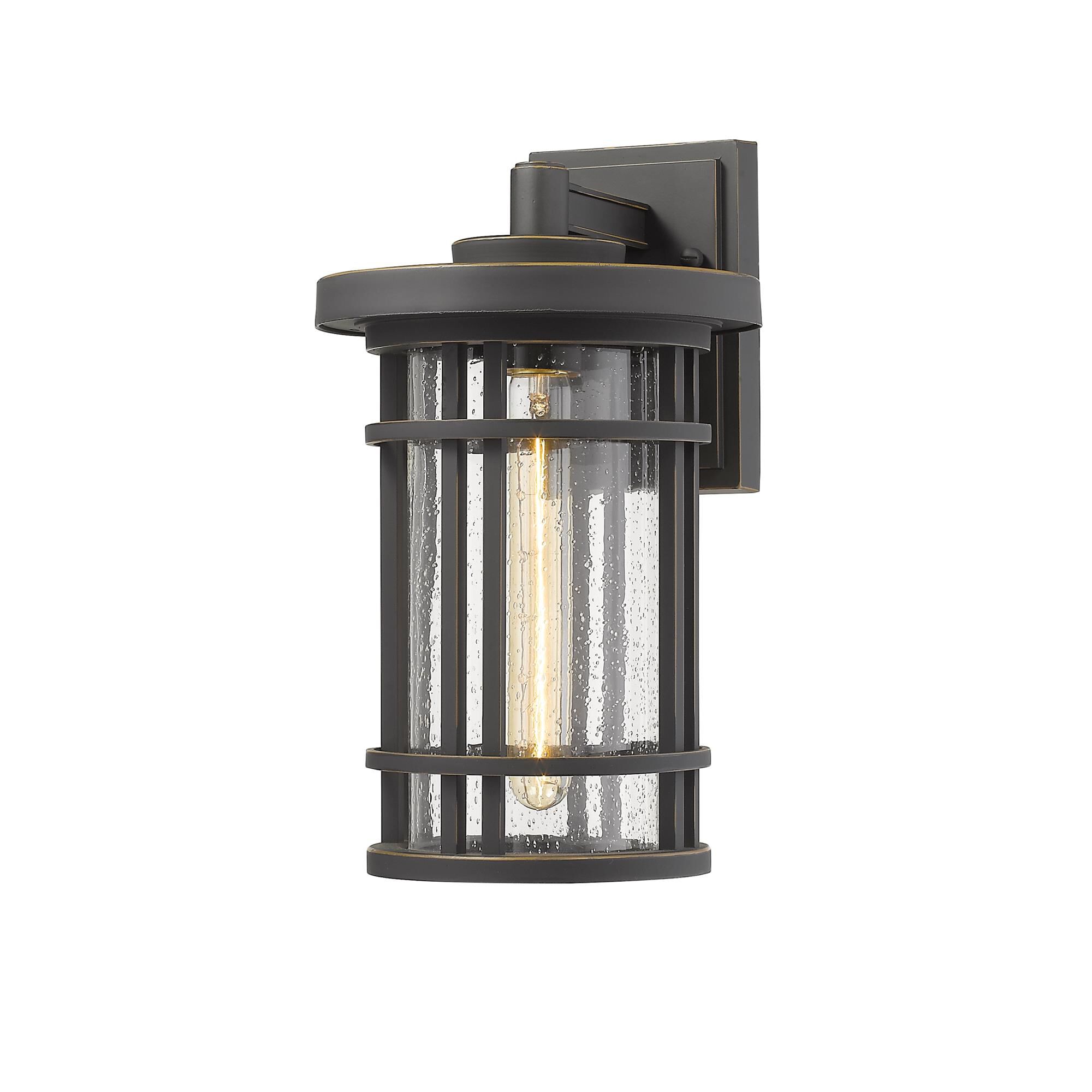 Shown in Oil Rubbed Bronze finish and Glass shade