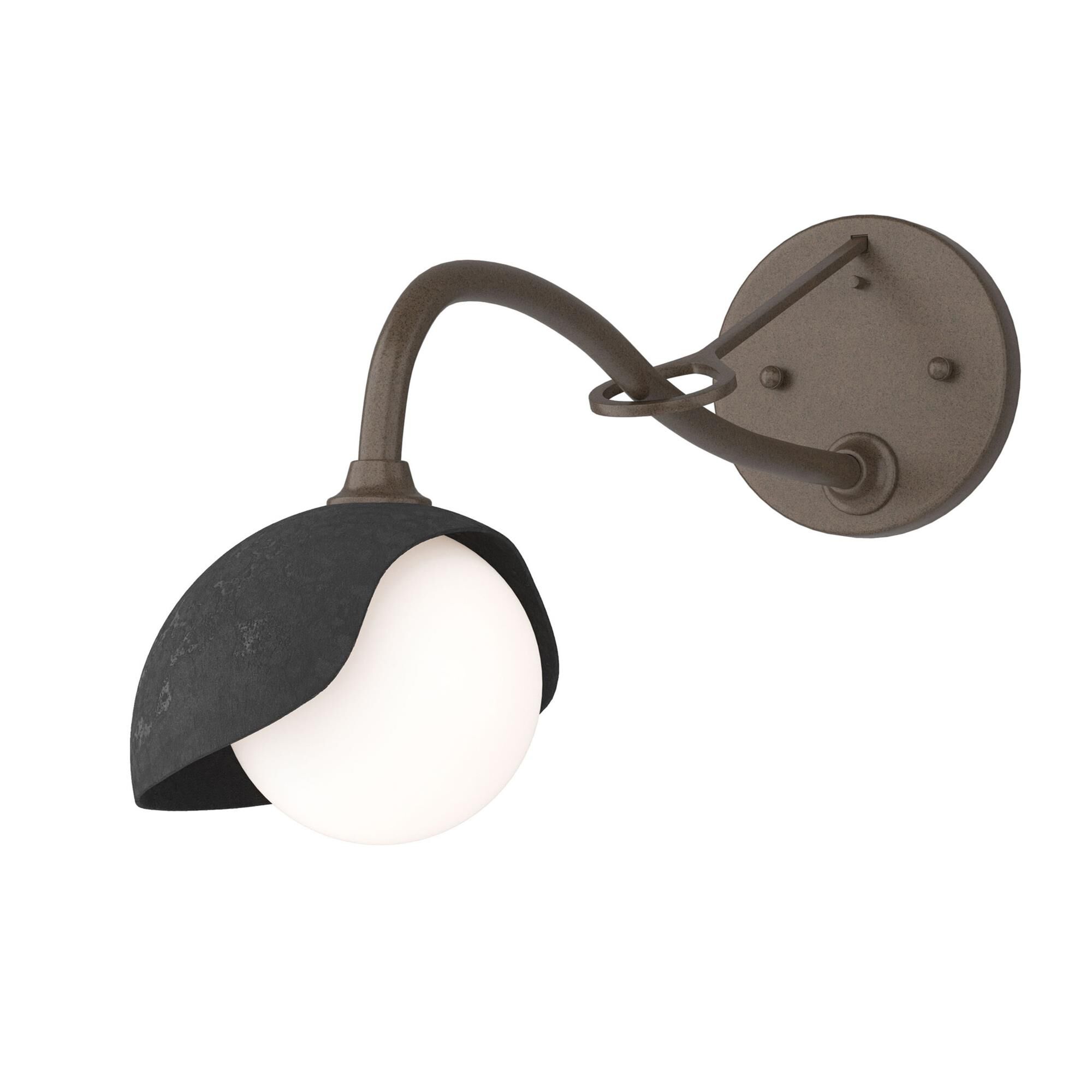 Shown in Bronze finish and Opal glass and Black (10) accent