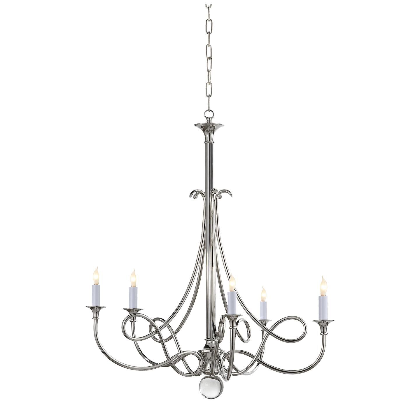 Eric Cohler Double Twist 26 Inch 5 Light Chandelier by Visual Comfort Signature Collection
