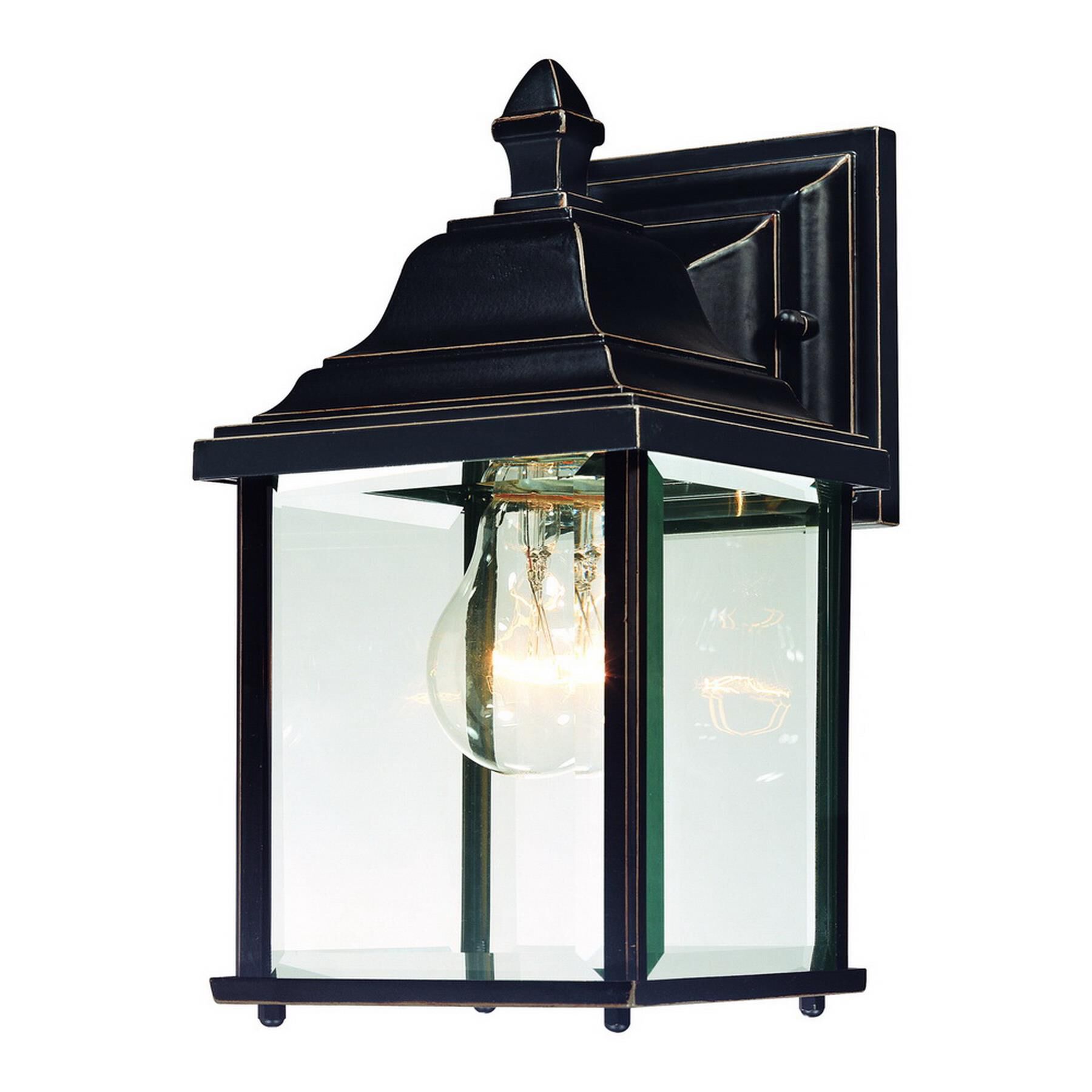 Shown in Antique Bronze finish and Beveled glass