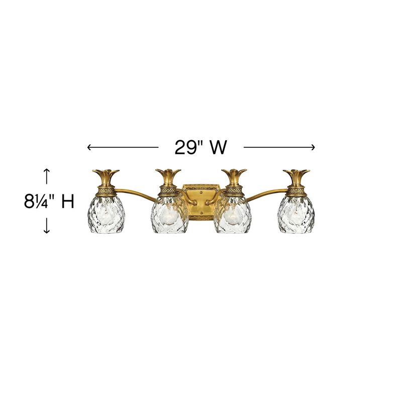 Plantation 29 Inch 4 Light Bath Vanity Light by Hinkley Lighting