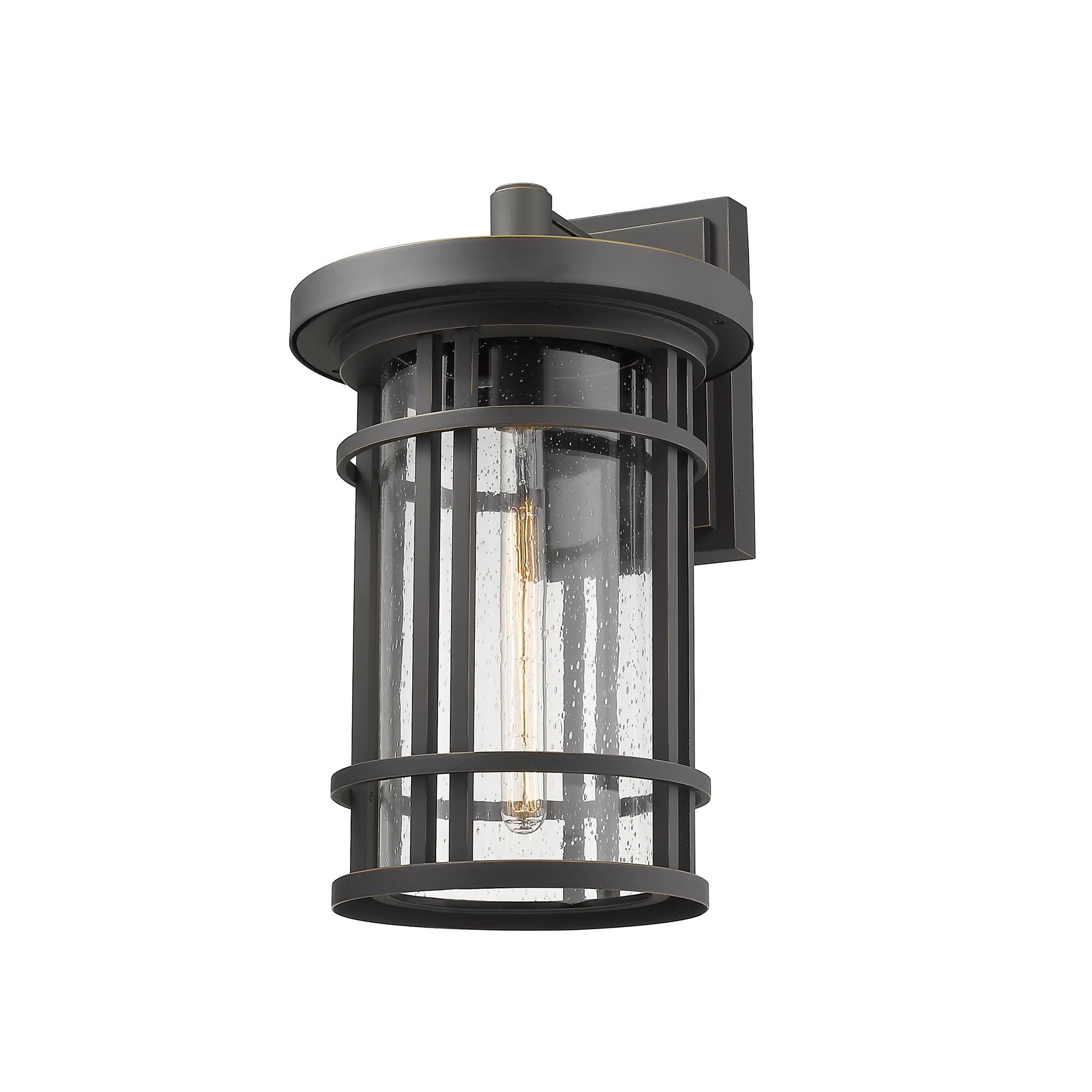 Shown in Oil Rubbed Bronze finish and Glass shade