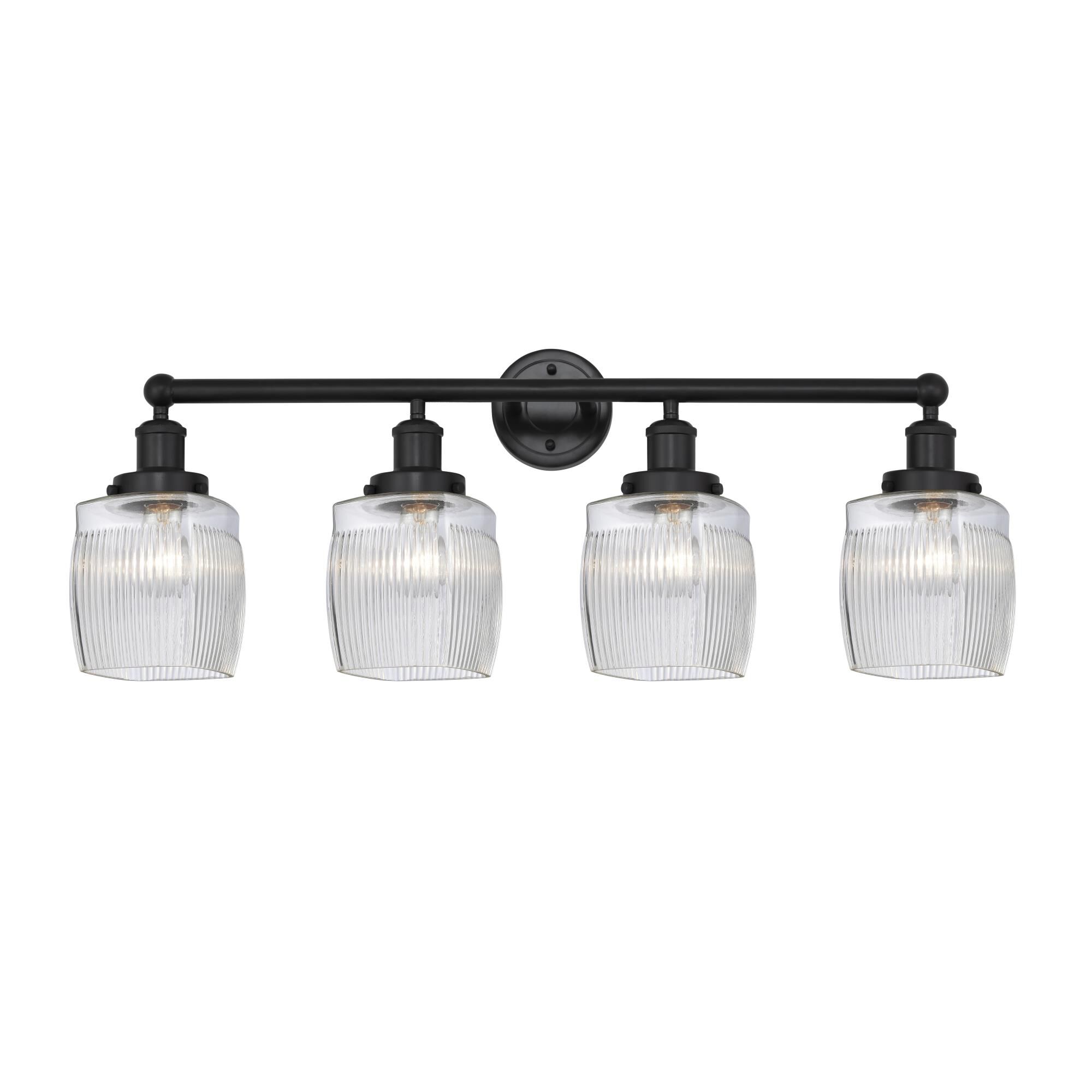 Shown in Matte Black, Clear Crackle finish and Clear Crackle glass and Clear Crackle Glass shade