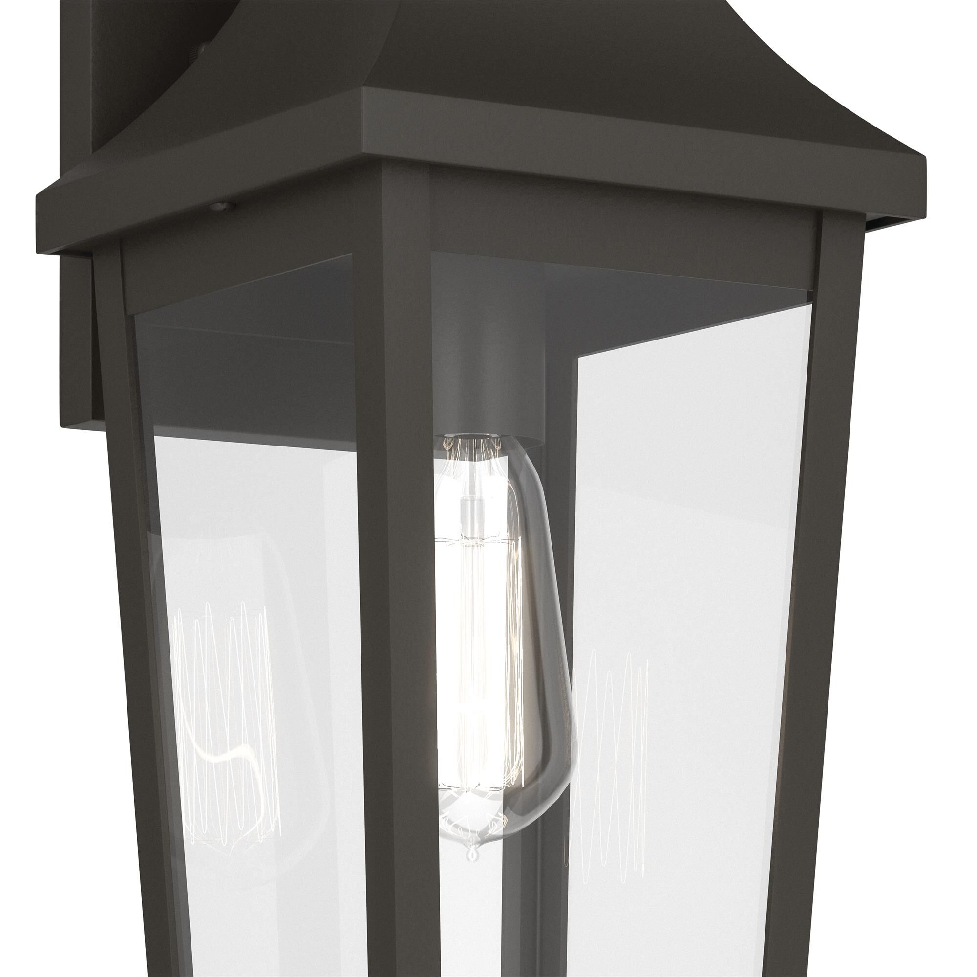 Shown in Olde Bronze finish and Clear glass