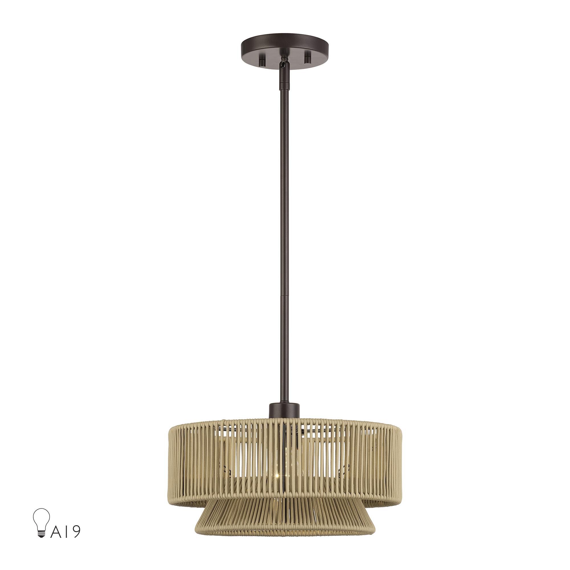 Florell 13 Inch Large Pendant by Livex Lighting