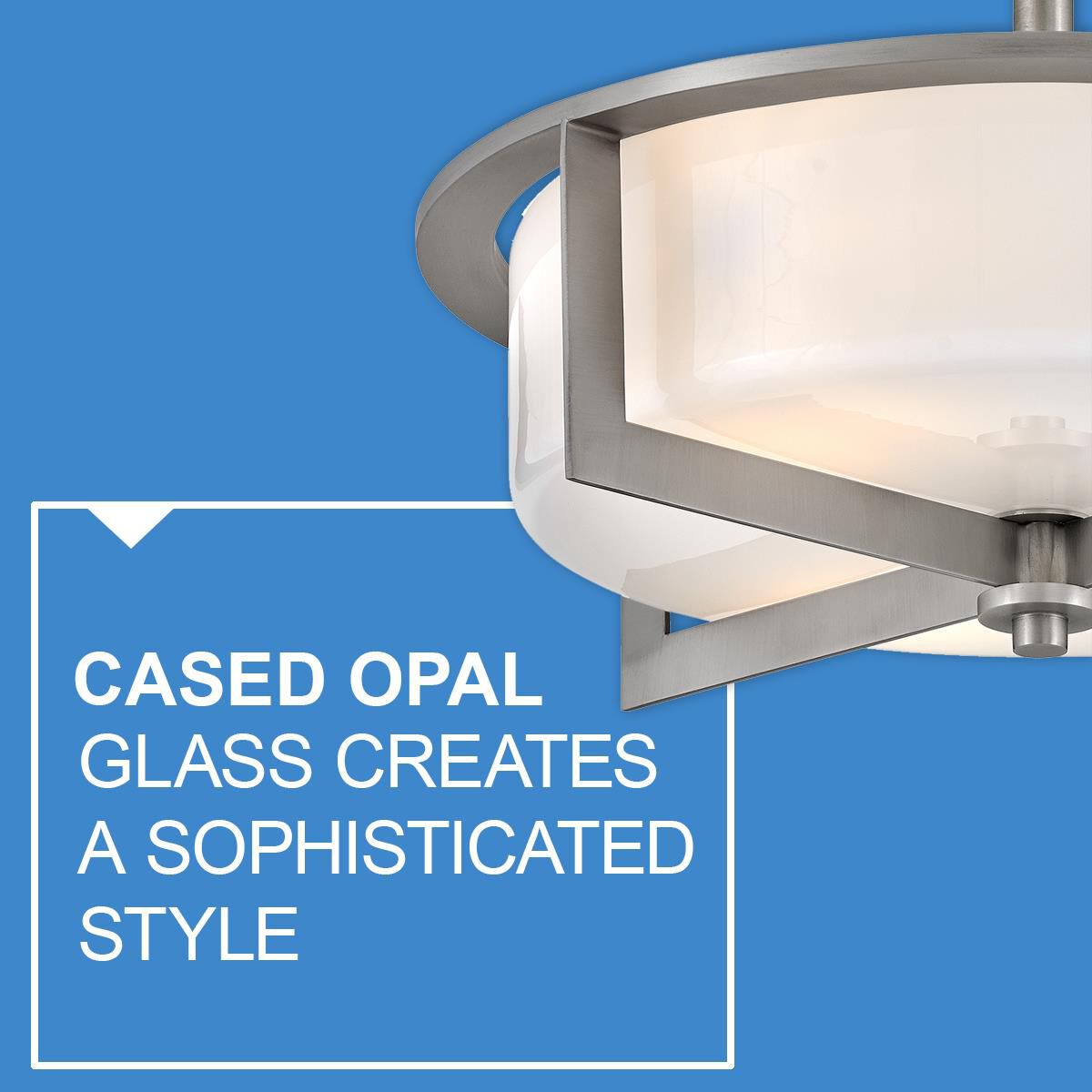 Baxley 15 Inch 3 Light LED Semi Flush Mount by Hinkley Lighting