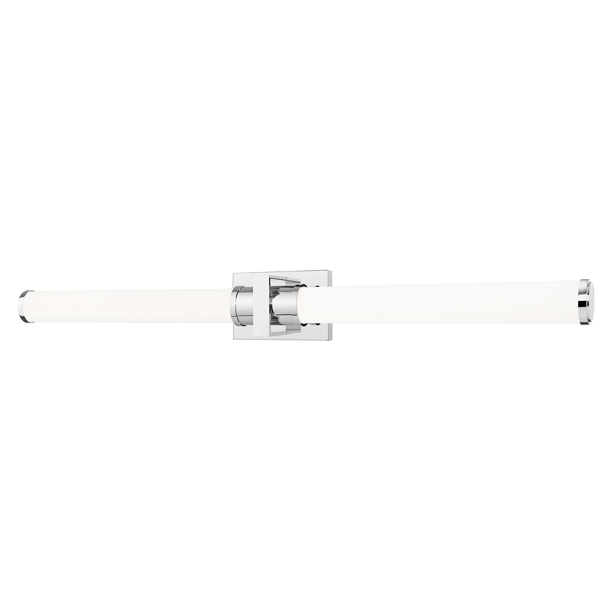 Shown in Chrome finish and Opal White glass and Opal White shade
