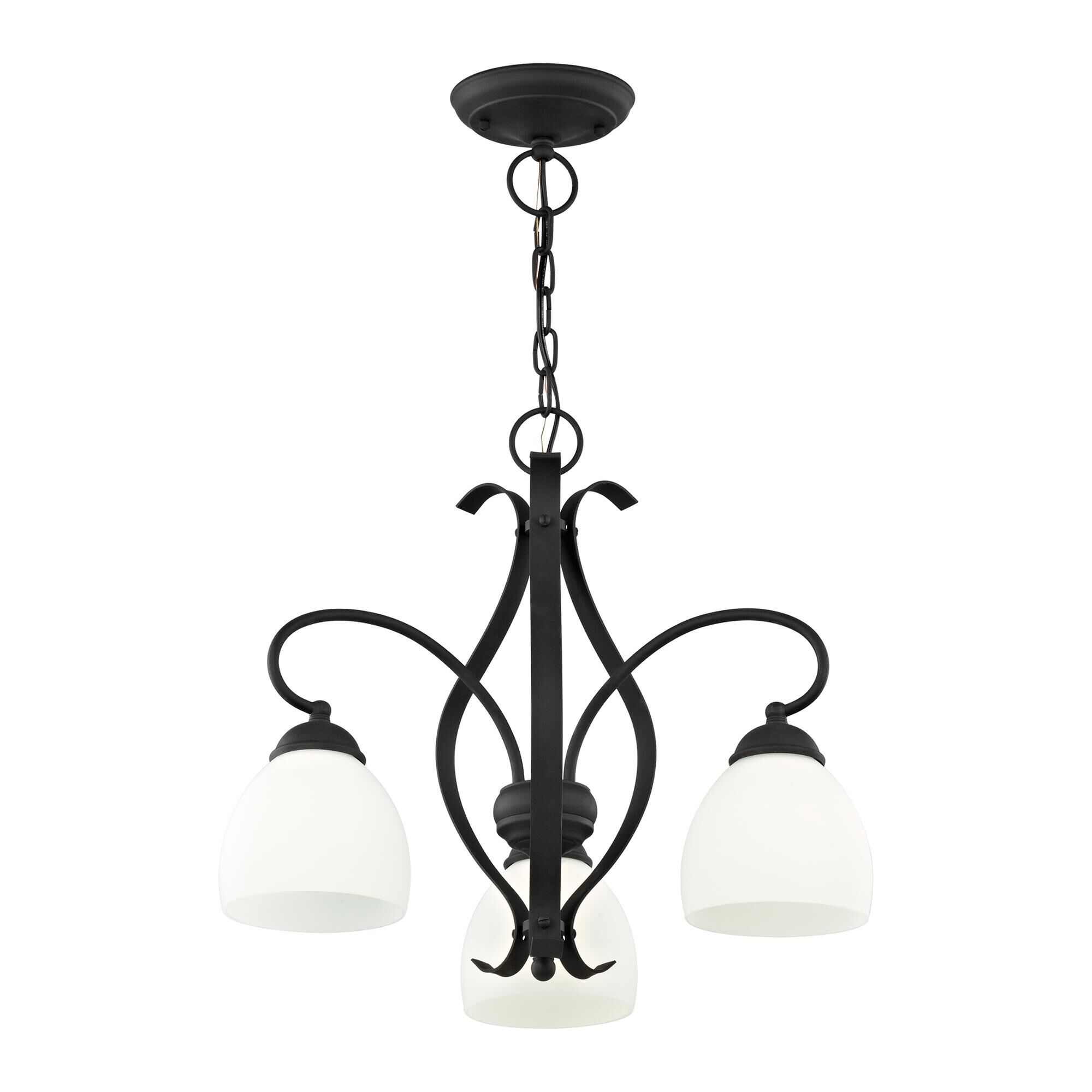 Brookside 20 Inch 3 Light Mini Chandelier by Livex Lighting