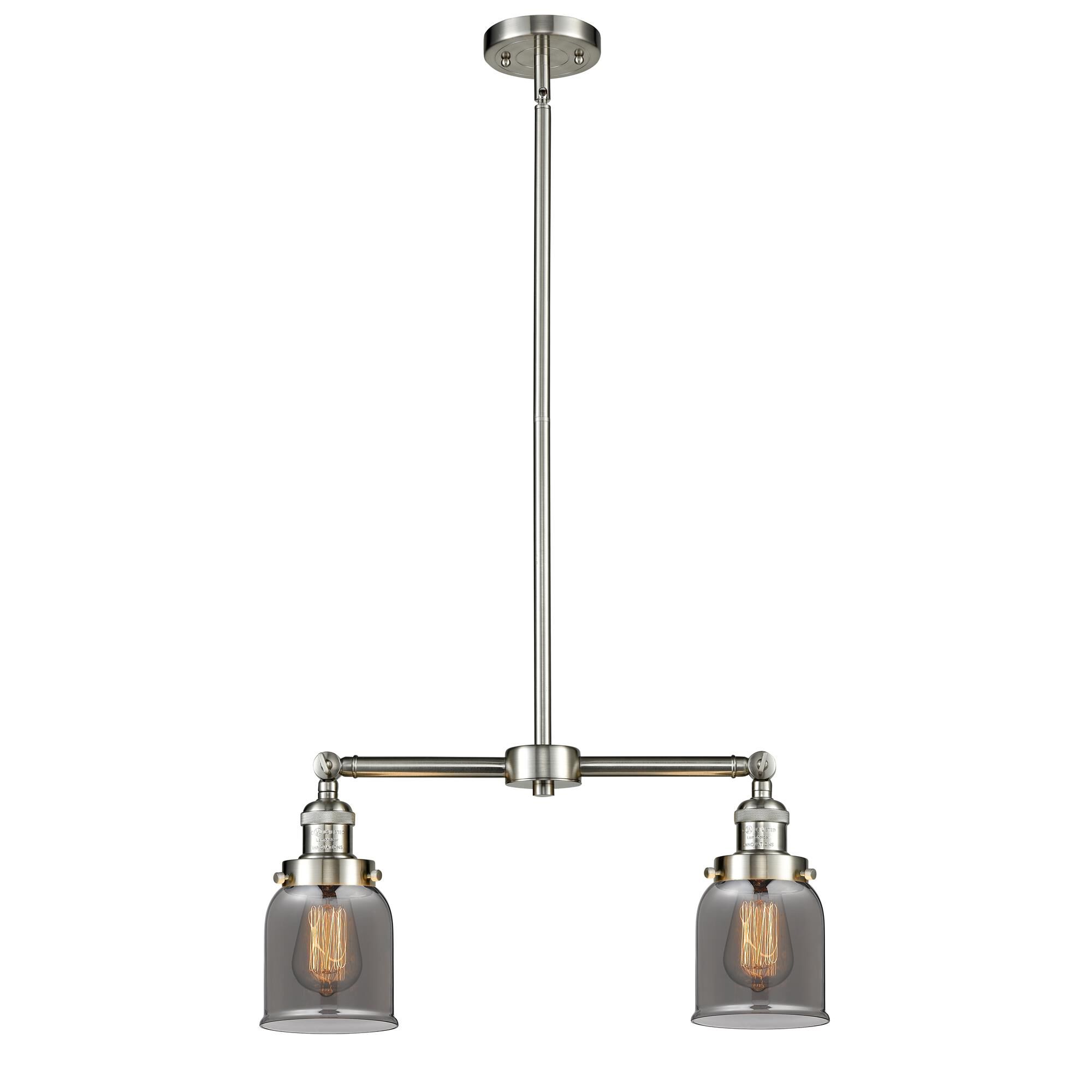 Shown in Brushed Satin Nickel finish and Plated Smoked glass