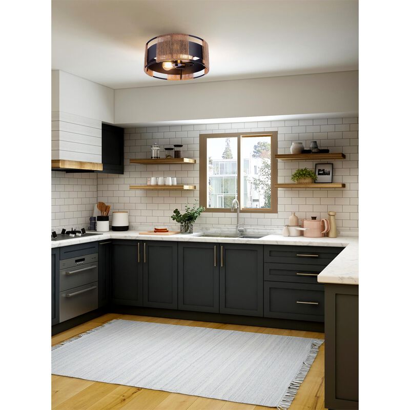Kensey 14 Inch Semi Flush Mount by Craftmade