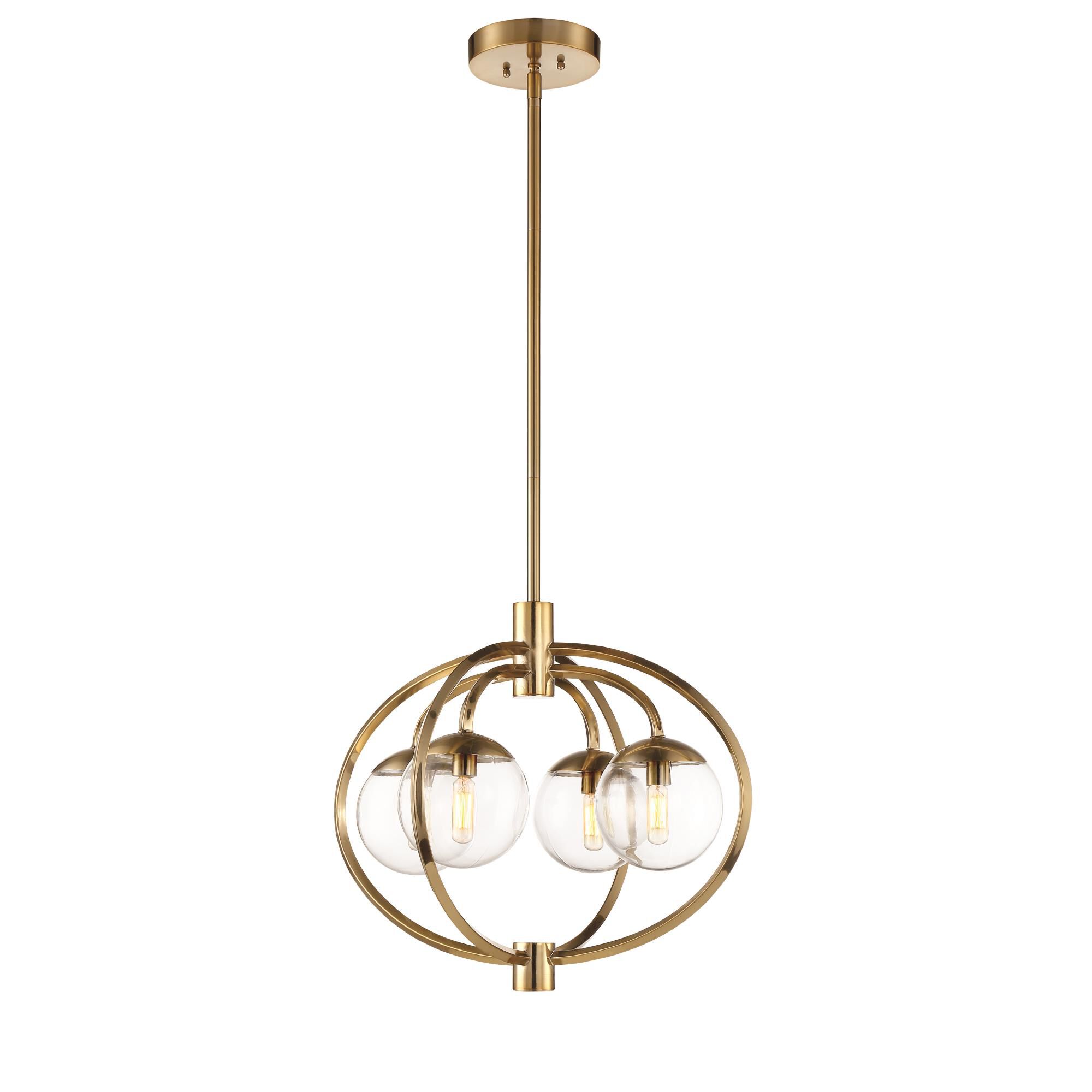 Piltz 22 Inch 4 Light Mini Chandelier by Craftmade