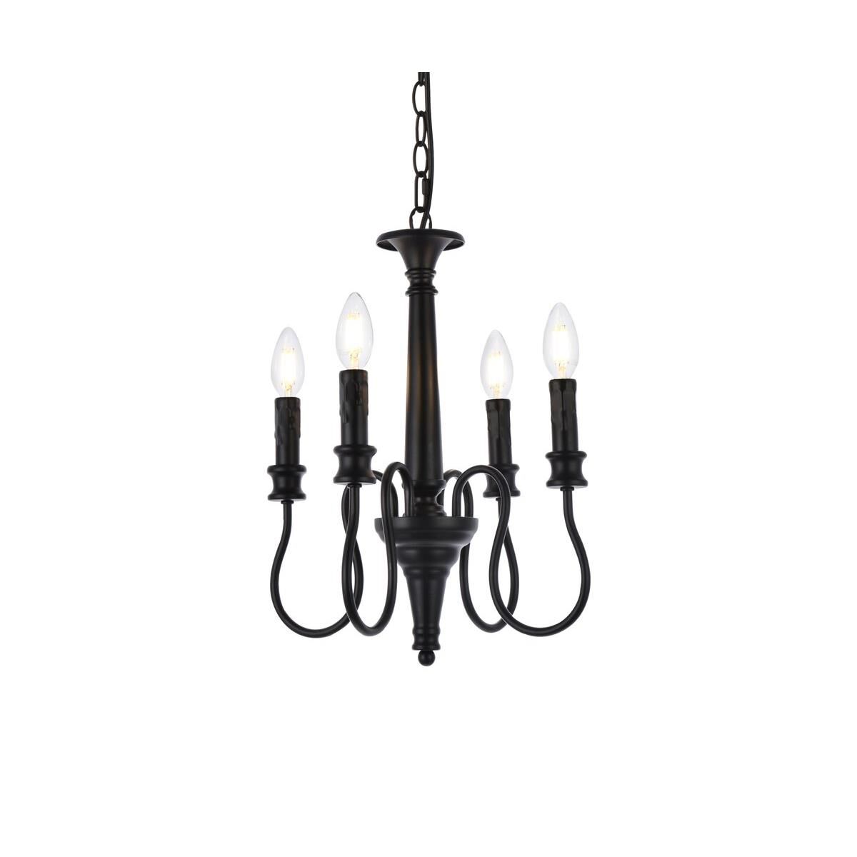 Flynx 14 Inch 4 Light Mini Chandelier by Elegant Lighting