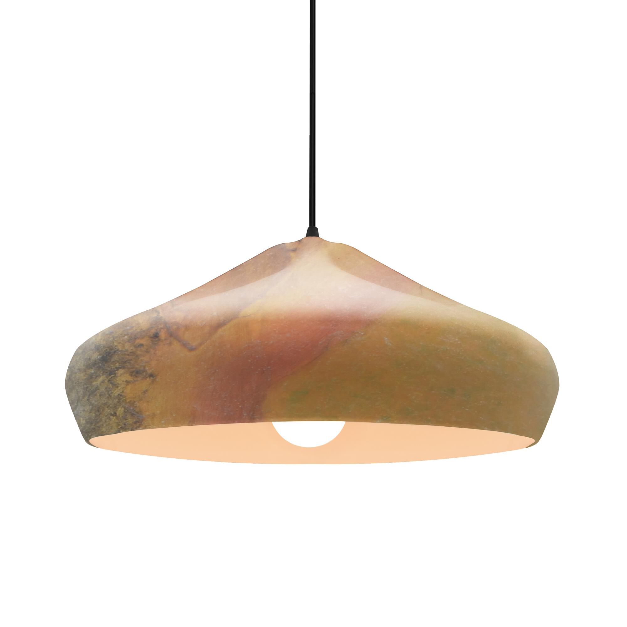 Shown in Matte Black finish and Harvest Yellow Slate shade