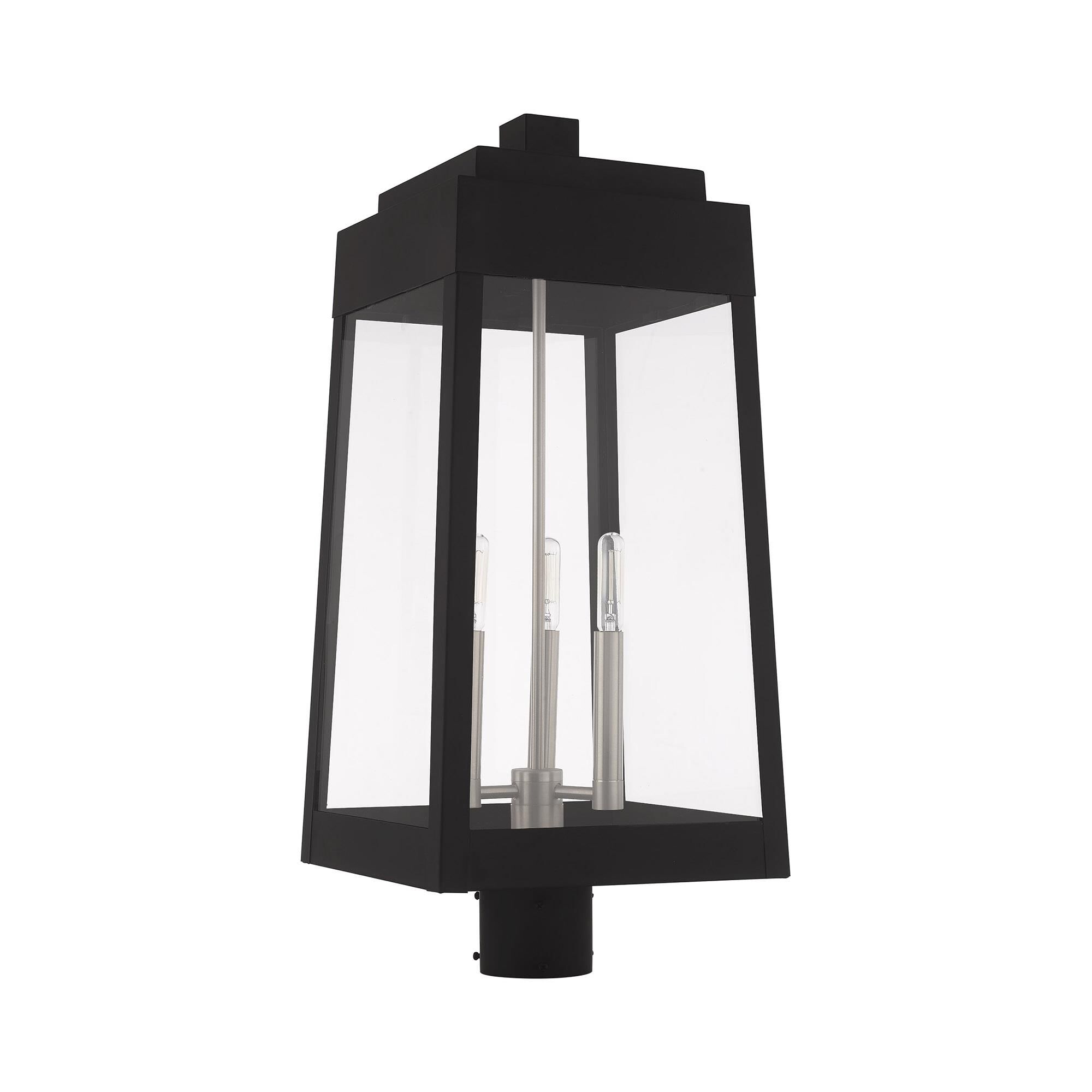 Oslo 24 Inch Tall 3 Light Outdoor Post Lamp by Livex Lighting