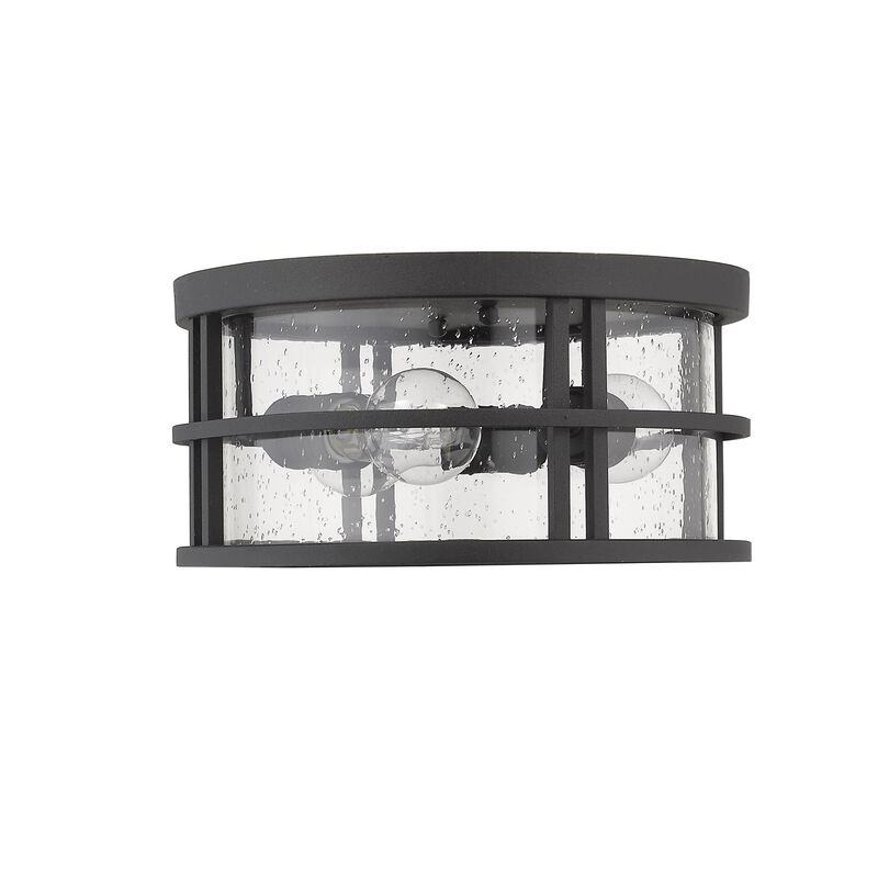 Jordan 12 Inch 3 Light Outdoor Flush Mount by Z-Lite