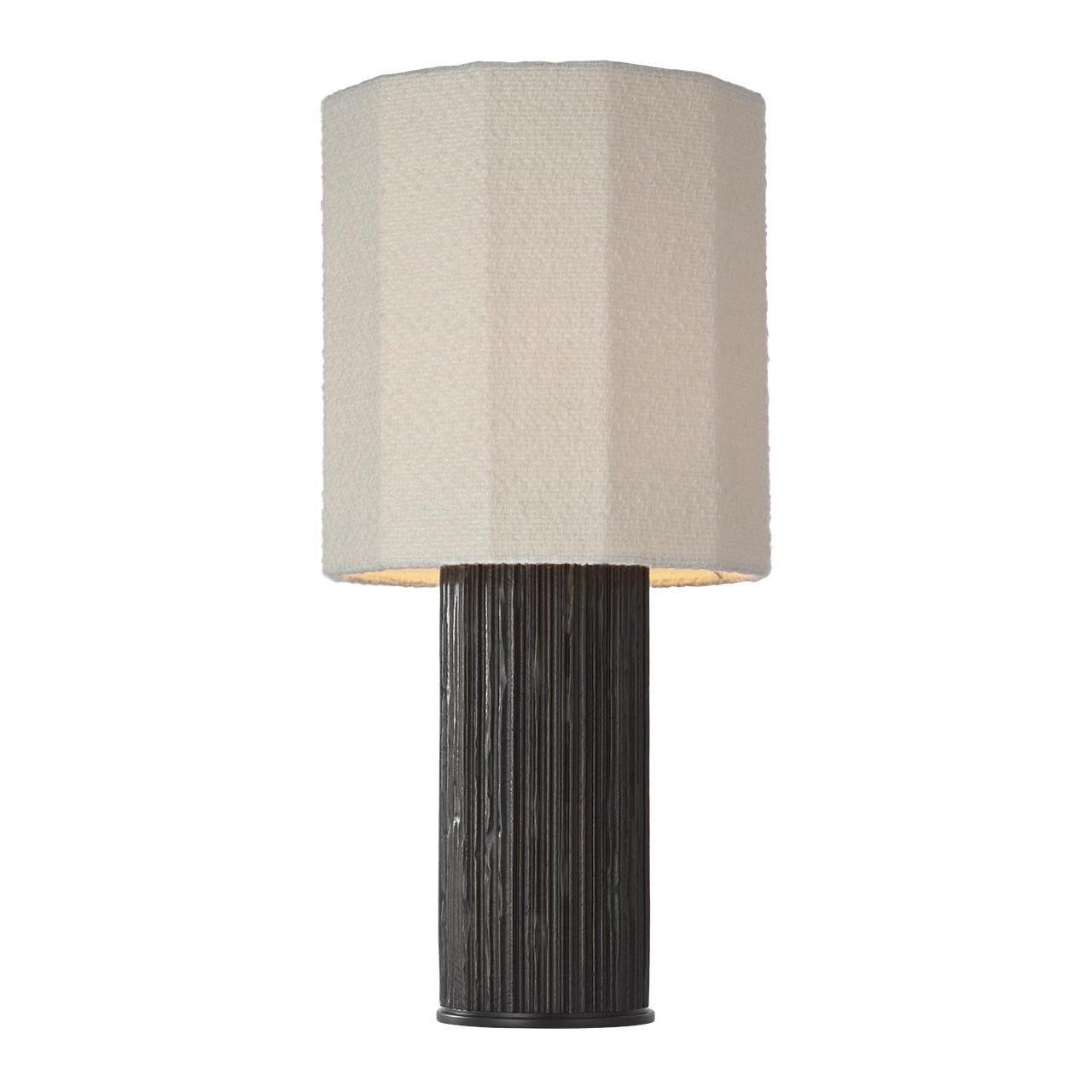 Shown in Ridged Carbon finish and Decorative Boucle shade