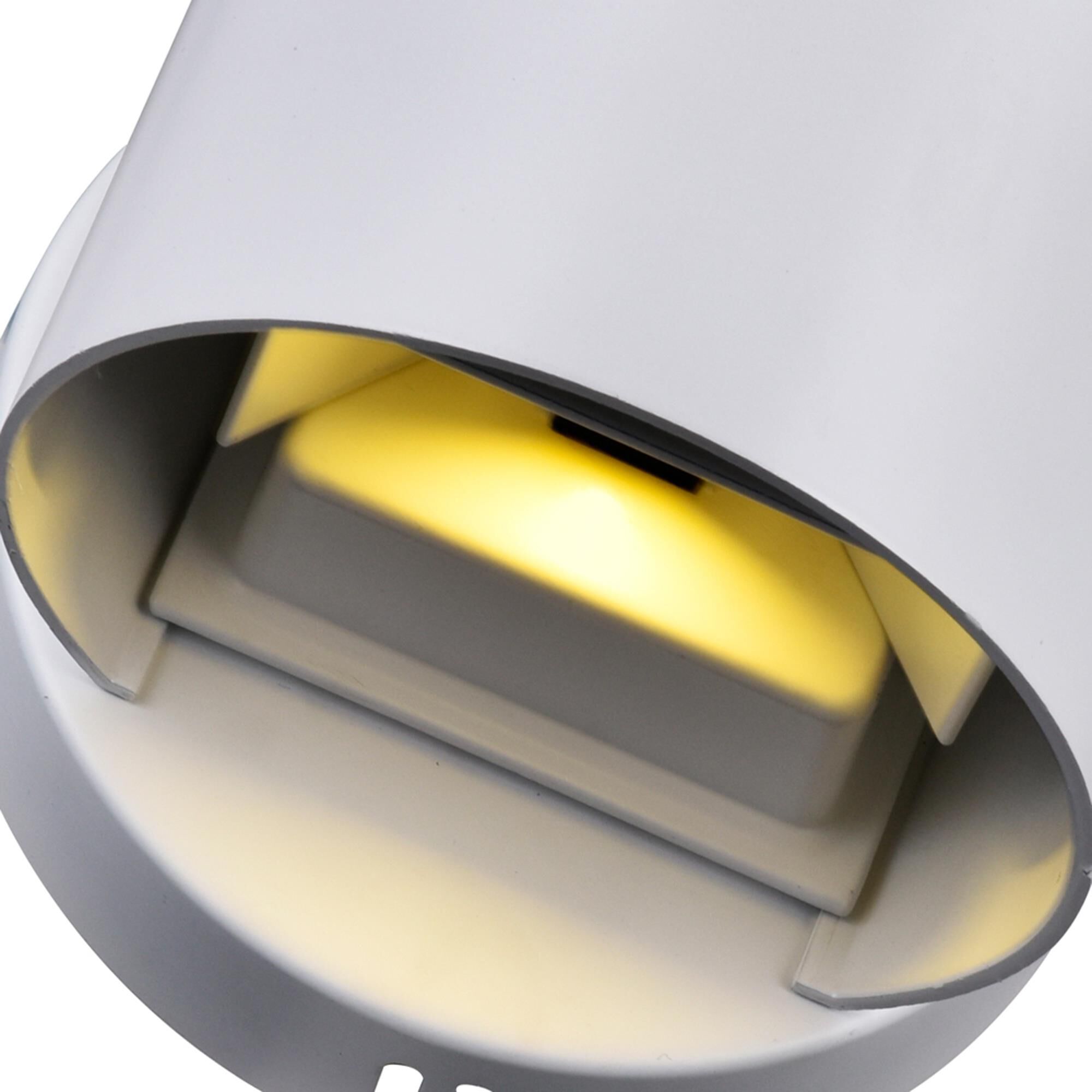 Shown in White finish and White shade