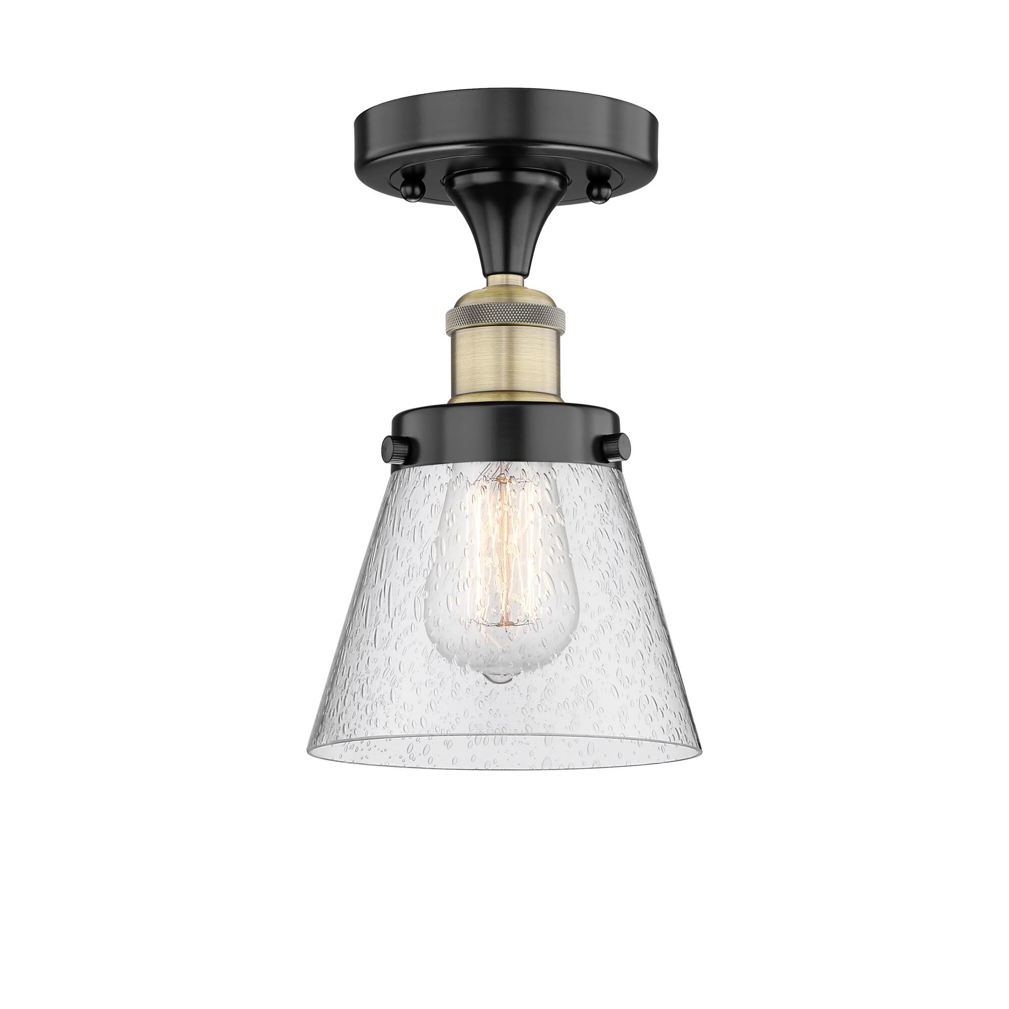 Bruno Marashlian Cone 6 Inch 1 Light Semi Flush Mount by Innovations Lighting