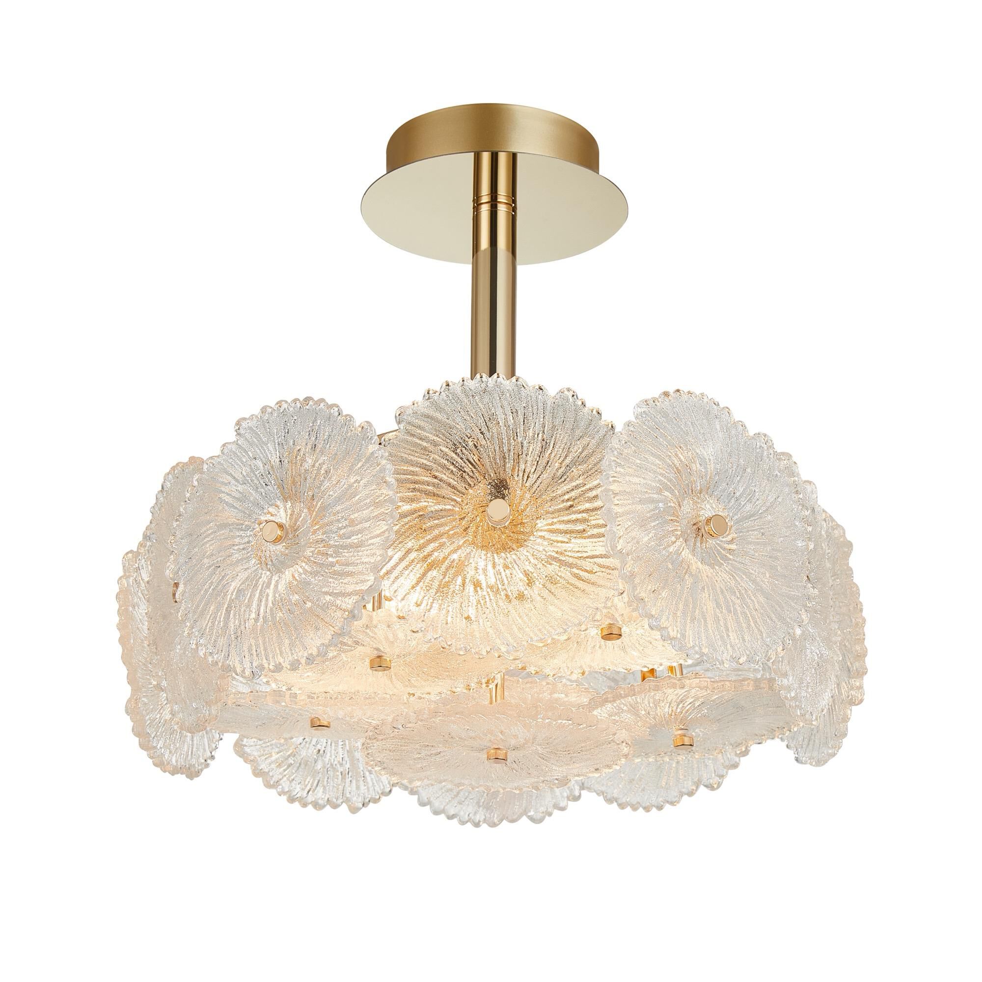 Bloom 16 Inch Semi Flush Mount,