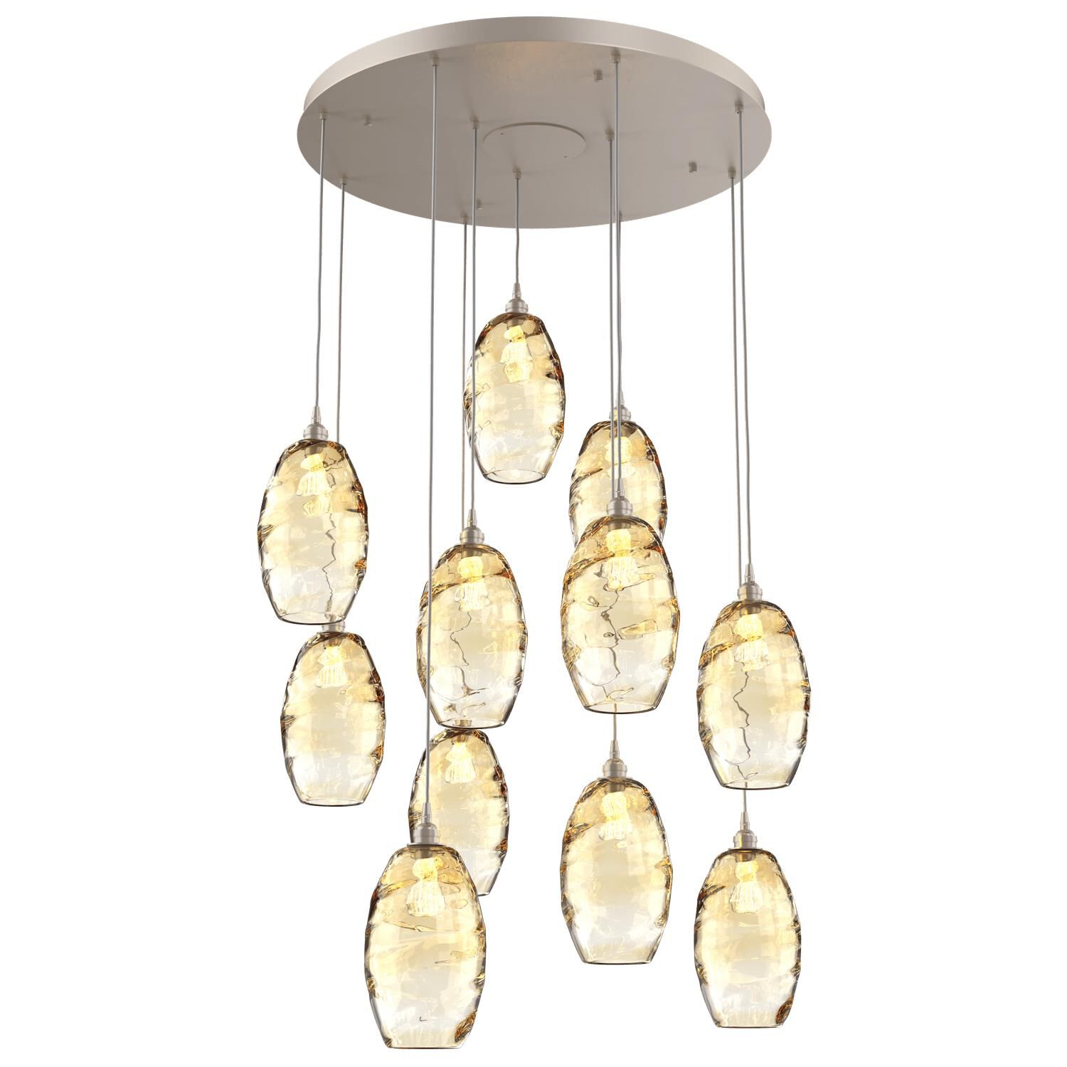 Ellisse 34 Inch 11 Light Multi Light Pendant by Hammerton Studio