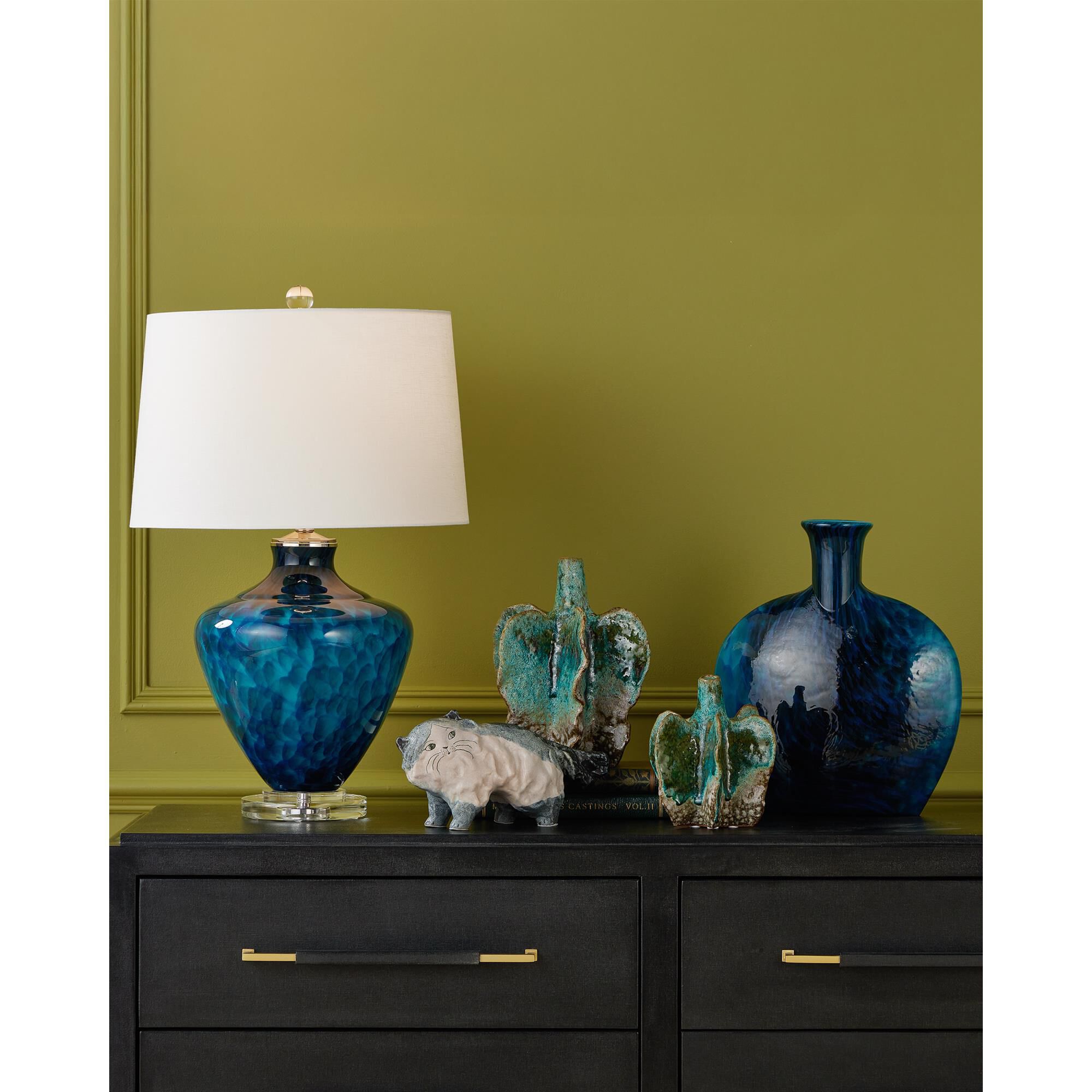 Shown in Blue finish