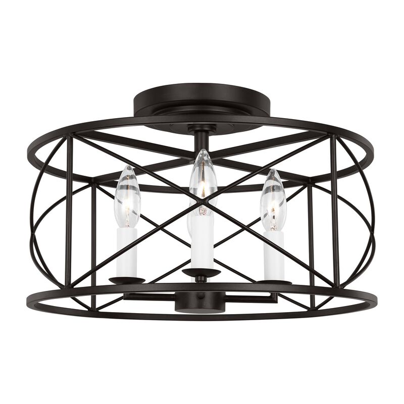 Chapman & Myers Beatrix 15 Inch 4 Light Semi Flush Mount by Visual Comfort Studio