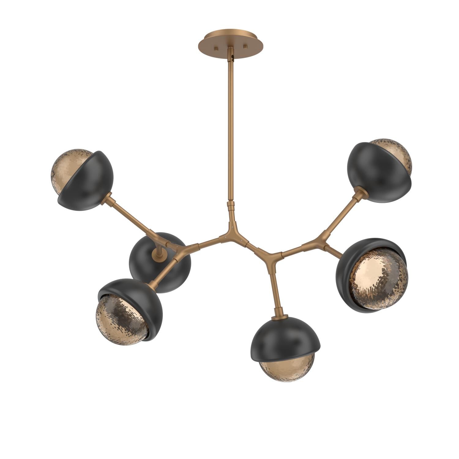 Levi Wilson Cabochon 31 Inch Linear Suspension Light by Hammerton Studio
