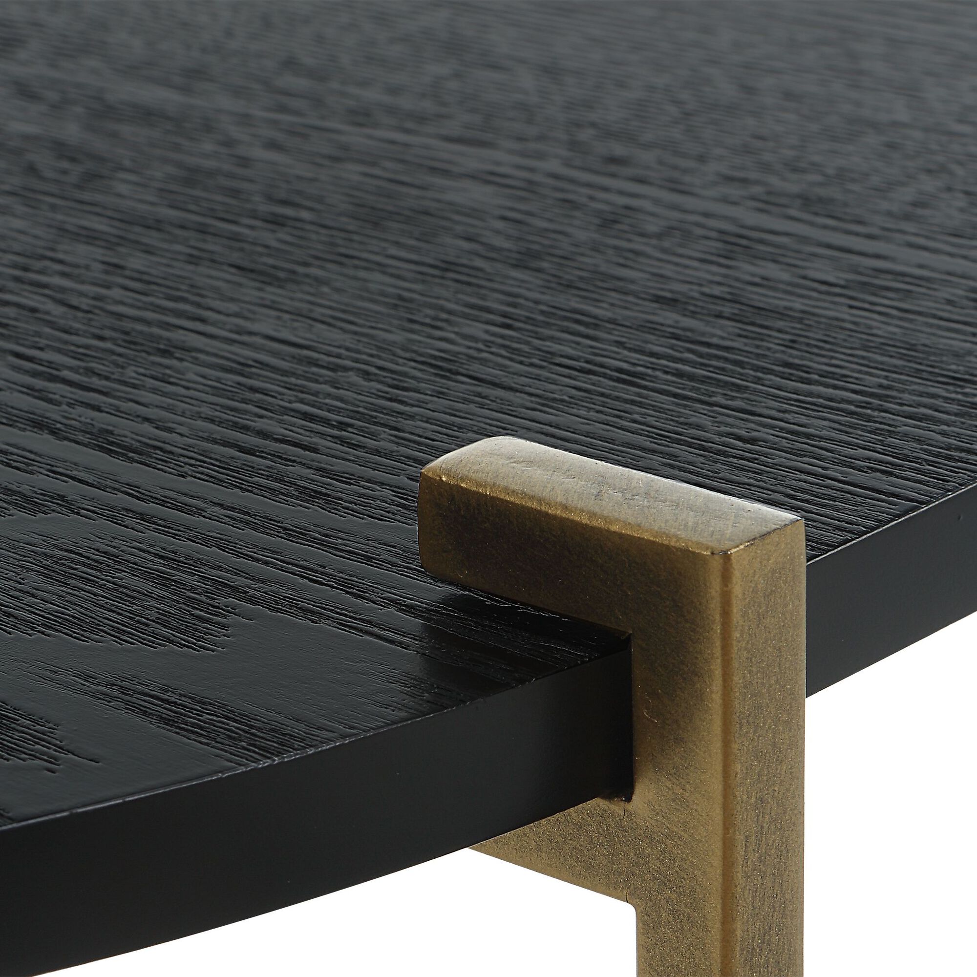 Shown in Antique Brass with Ebony finish