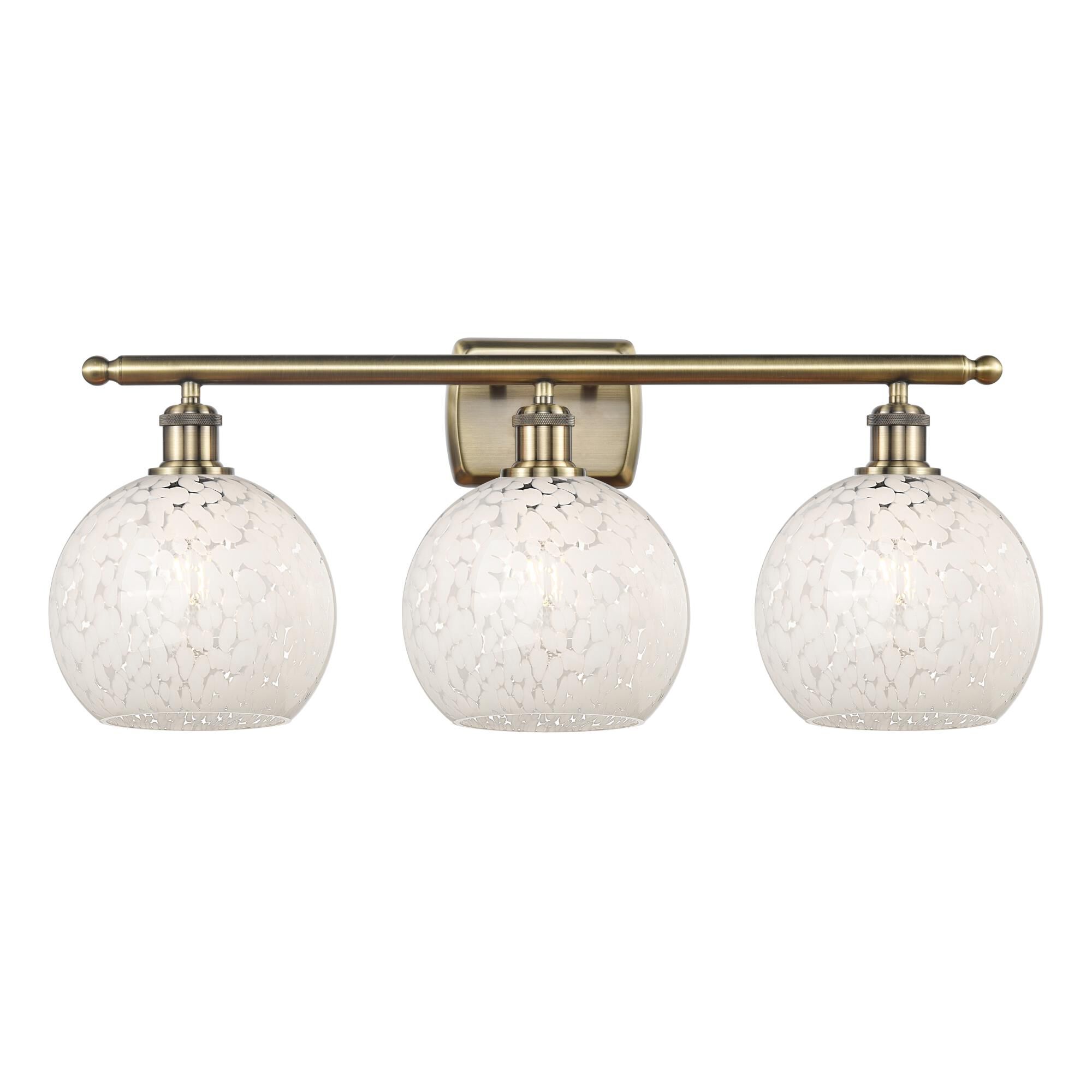 Bruno Marashlian White Mouchette 28 Inch Bath Vanity Light by Innovations Lighting