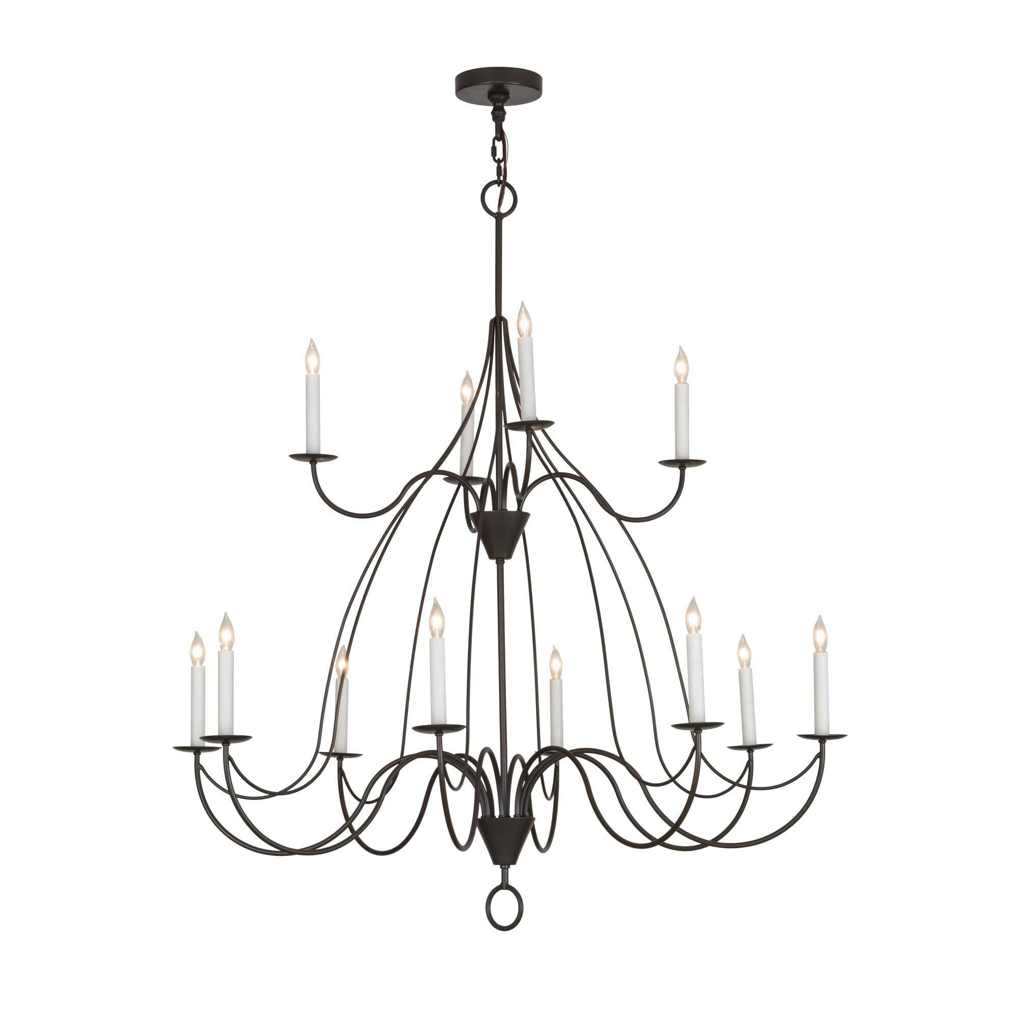 48 Inch 12 Light Semi Flush Mount by Meyda Lighting