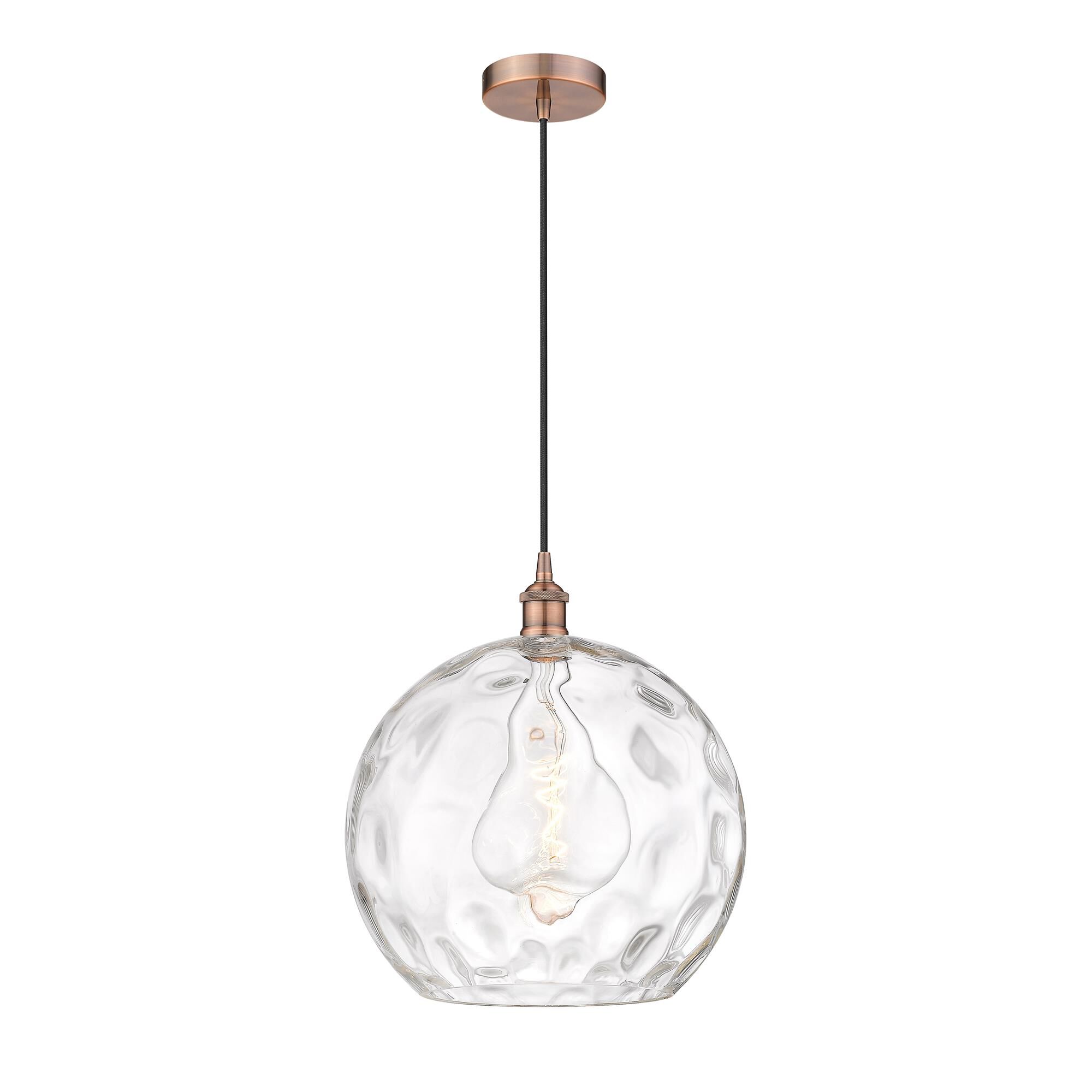 Shown in Antique Copper finish and Clear Athens Water  14