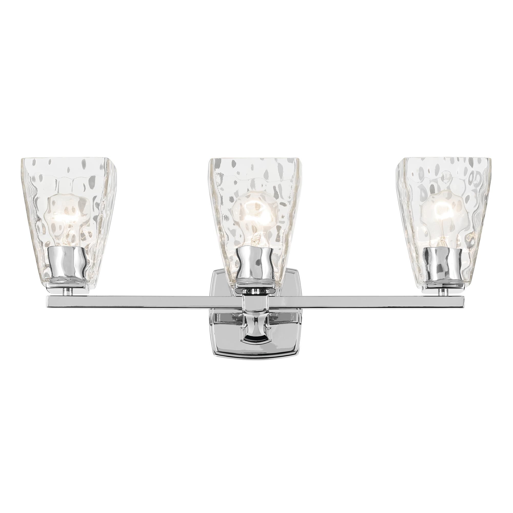 Shown in Chrome finish and Clear Water glass