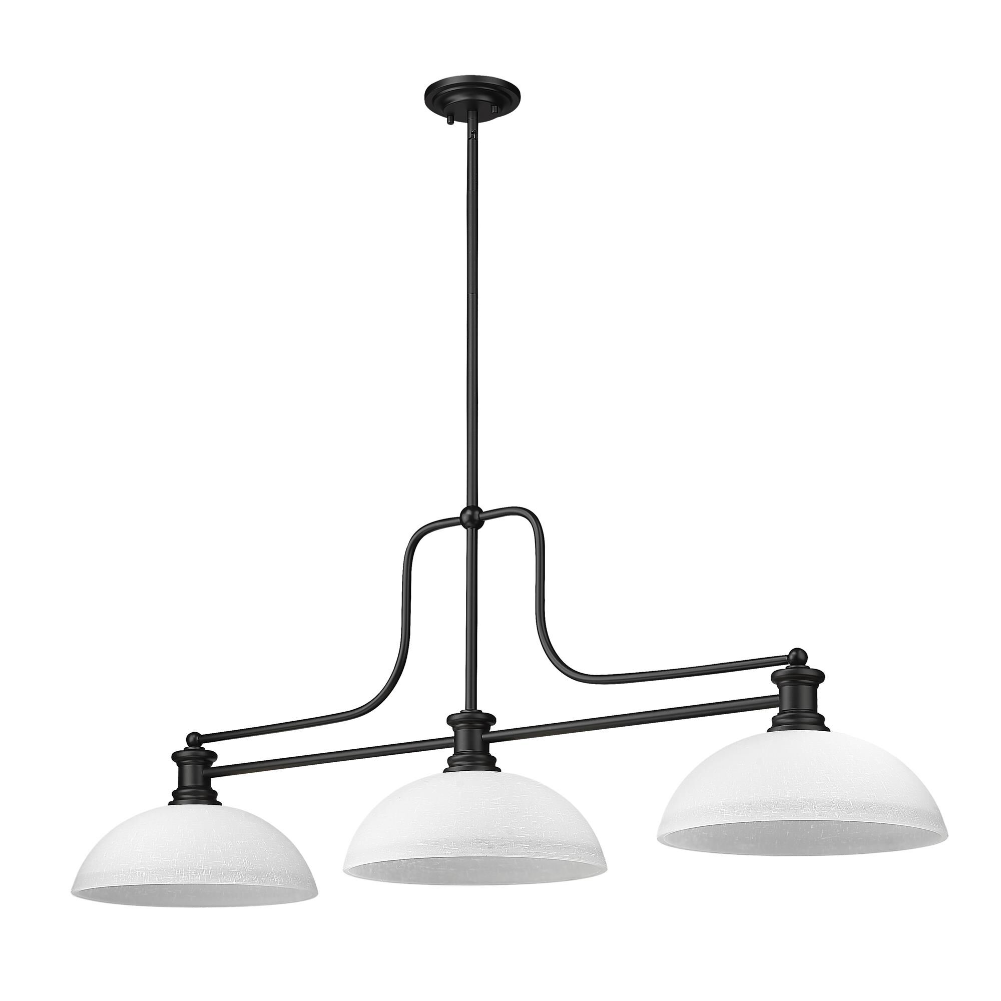 Shown in Matte Black finish and White shade