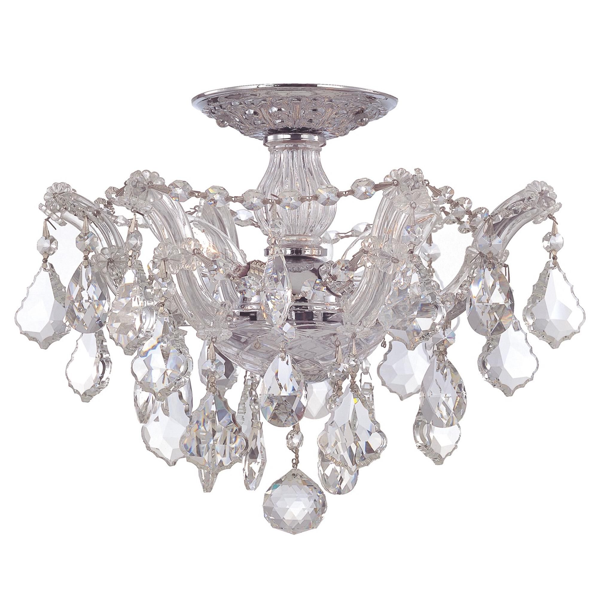 Shown in Polished Chrome finish and Clear Swarovski Strass crystal