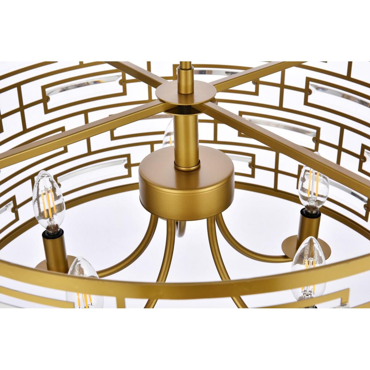 Shown in Brass finish and Royal Cut Clear crystal