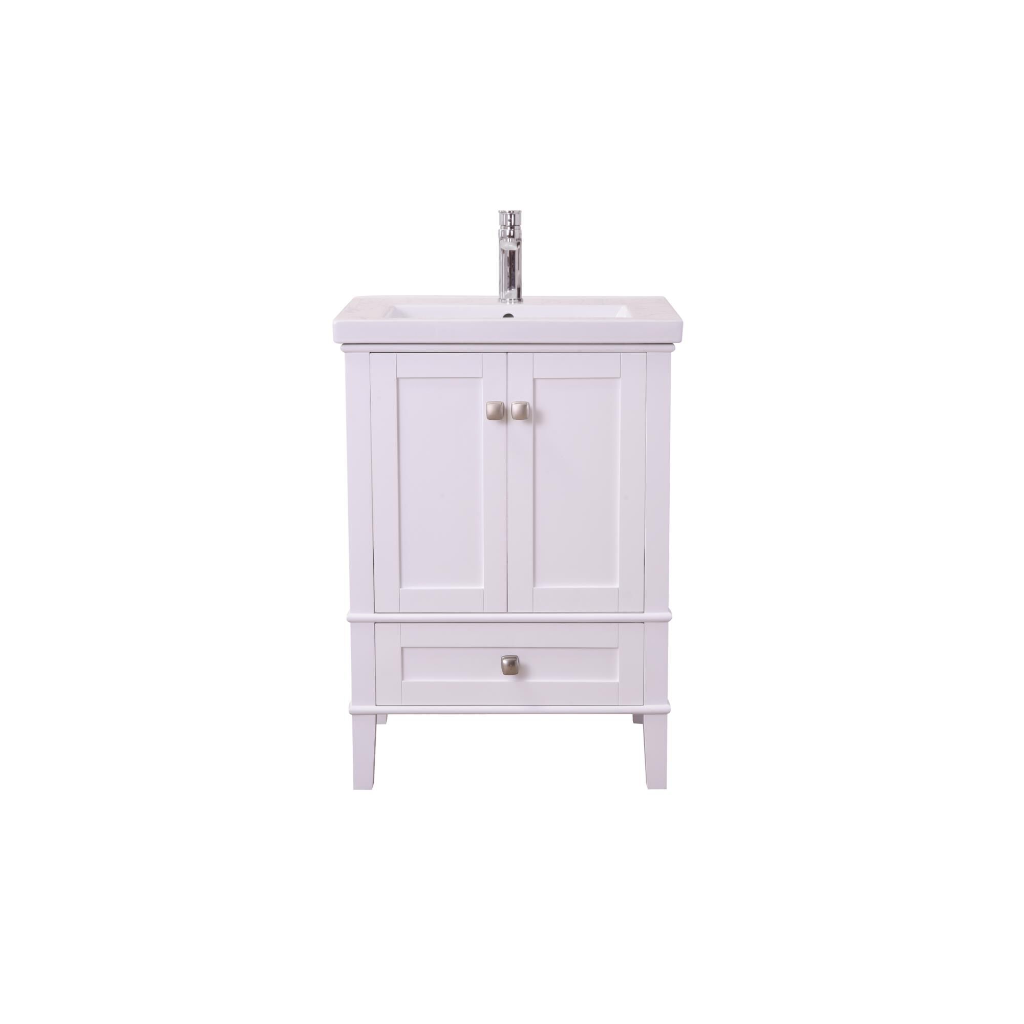 Shown in White finish