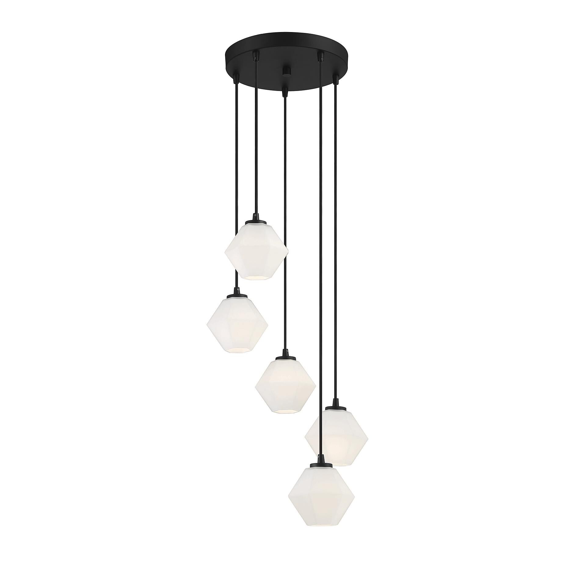 16 Inch 5 Light LED Multi Light Pendant by Meridian Lighting