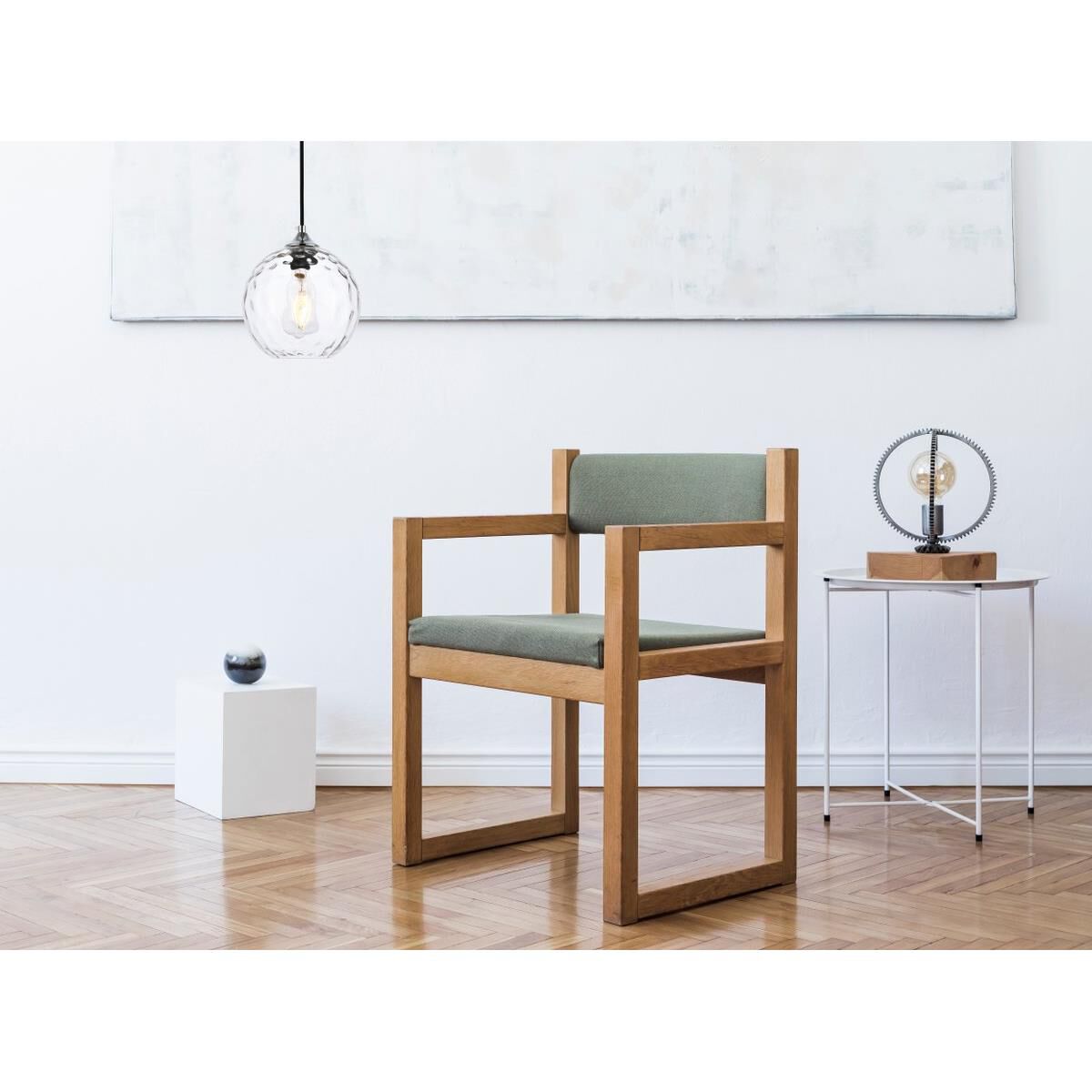 Shown in Brass finish and Clear glass