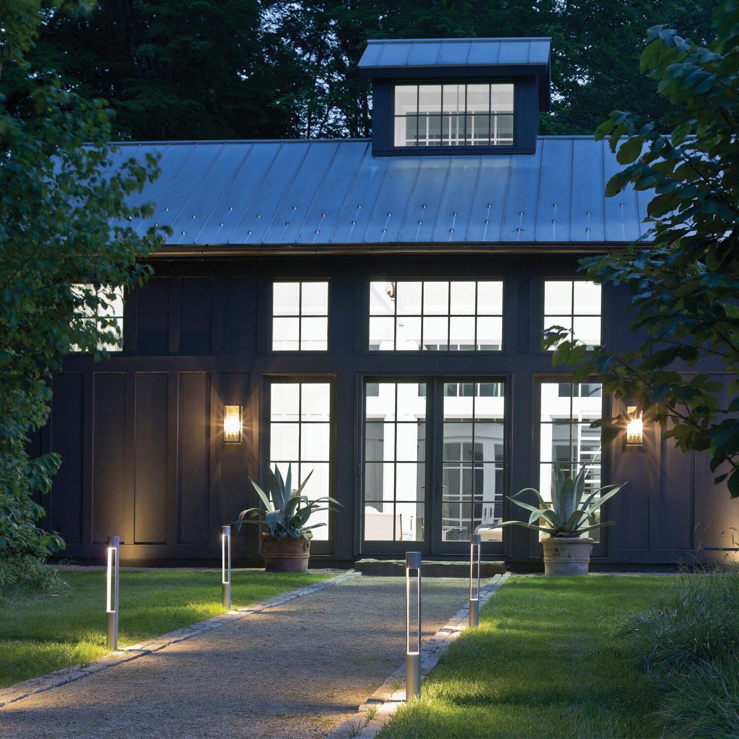 Shown in Titanium finish and Etched Lens glass