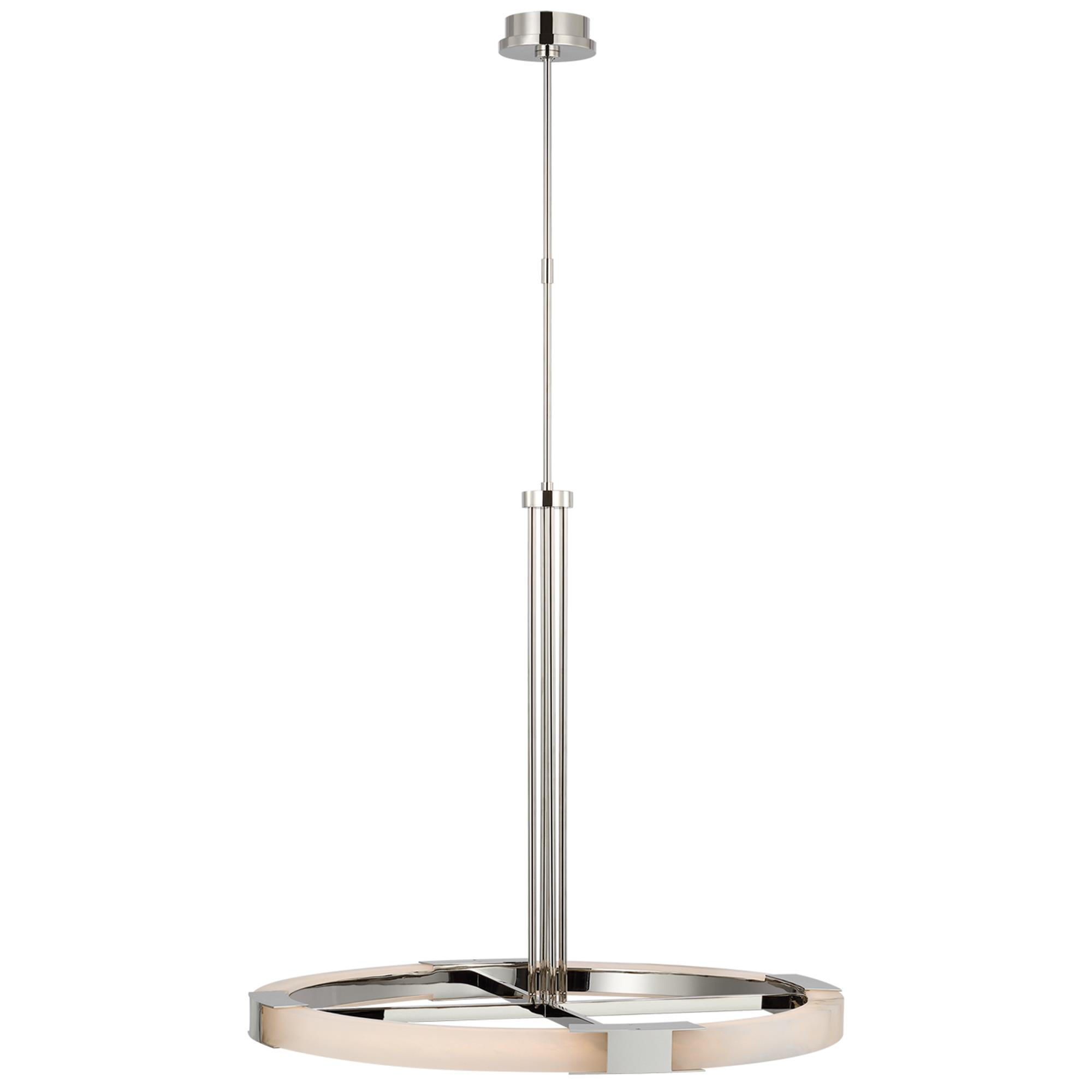 Shown in Polished Nickel and Alabaster finish