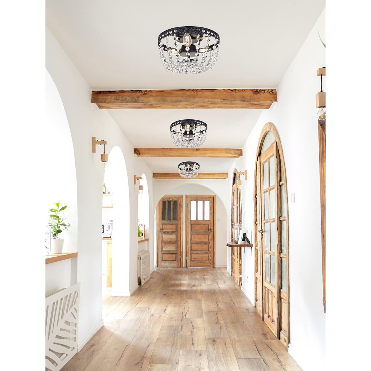 Kylie 10 Inch 3 Light Flush Mount by Elegant Lighting