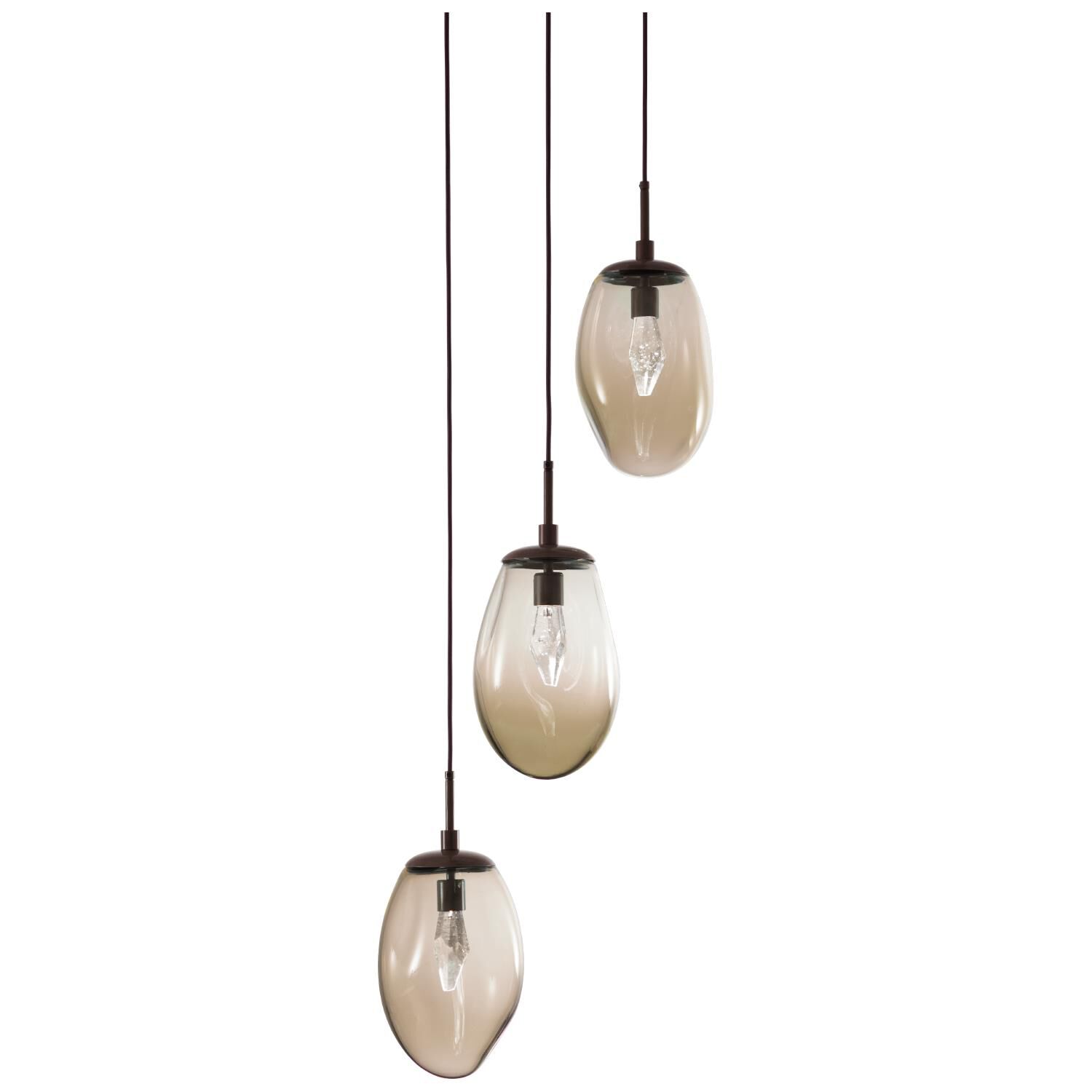 Shown in Flat Bronze finish and Geo Inner Bronze Outer glass