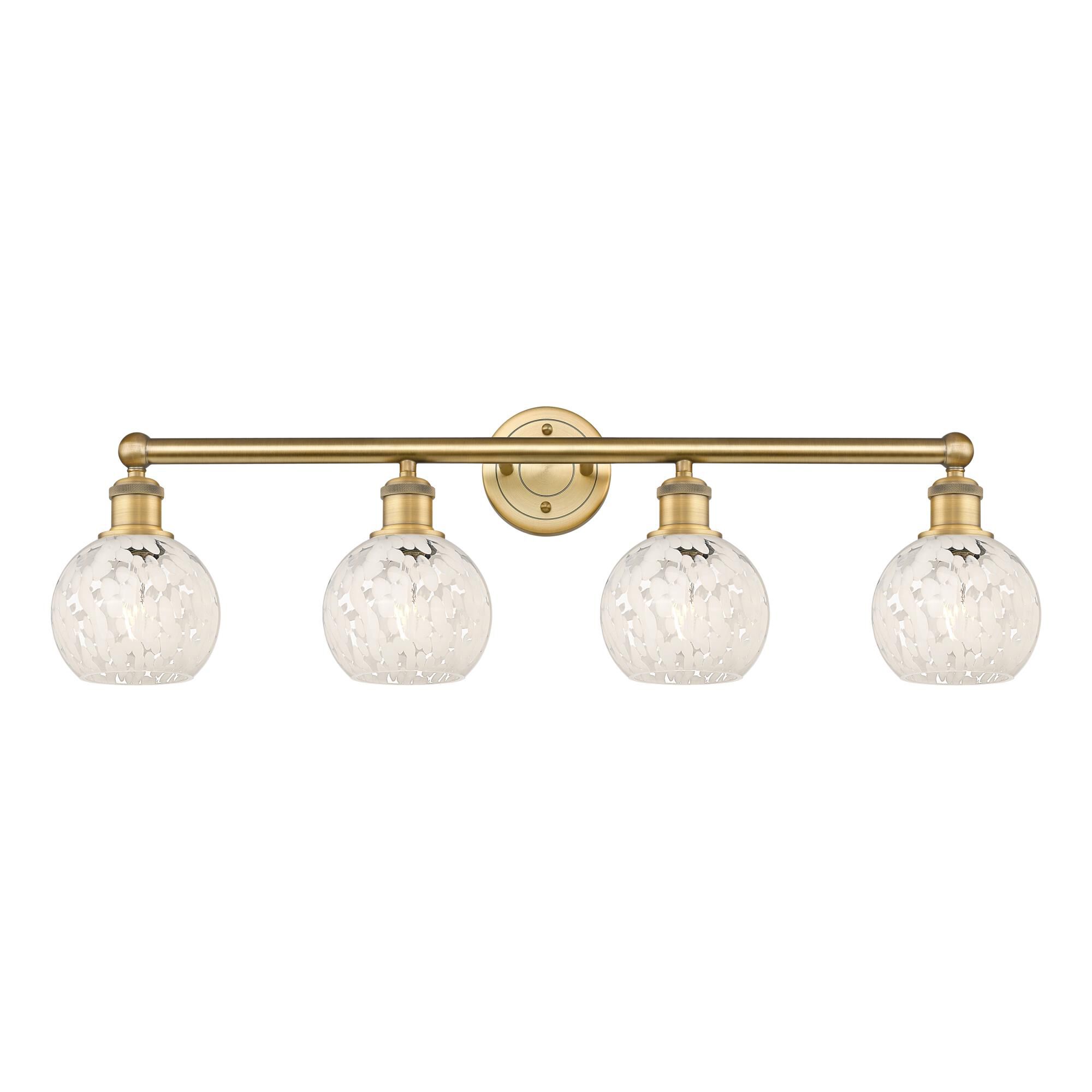 Bruno Marashlian White Mouchette 33 Inch Bath Vanity Light by Innovations Lighting